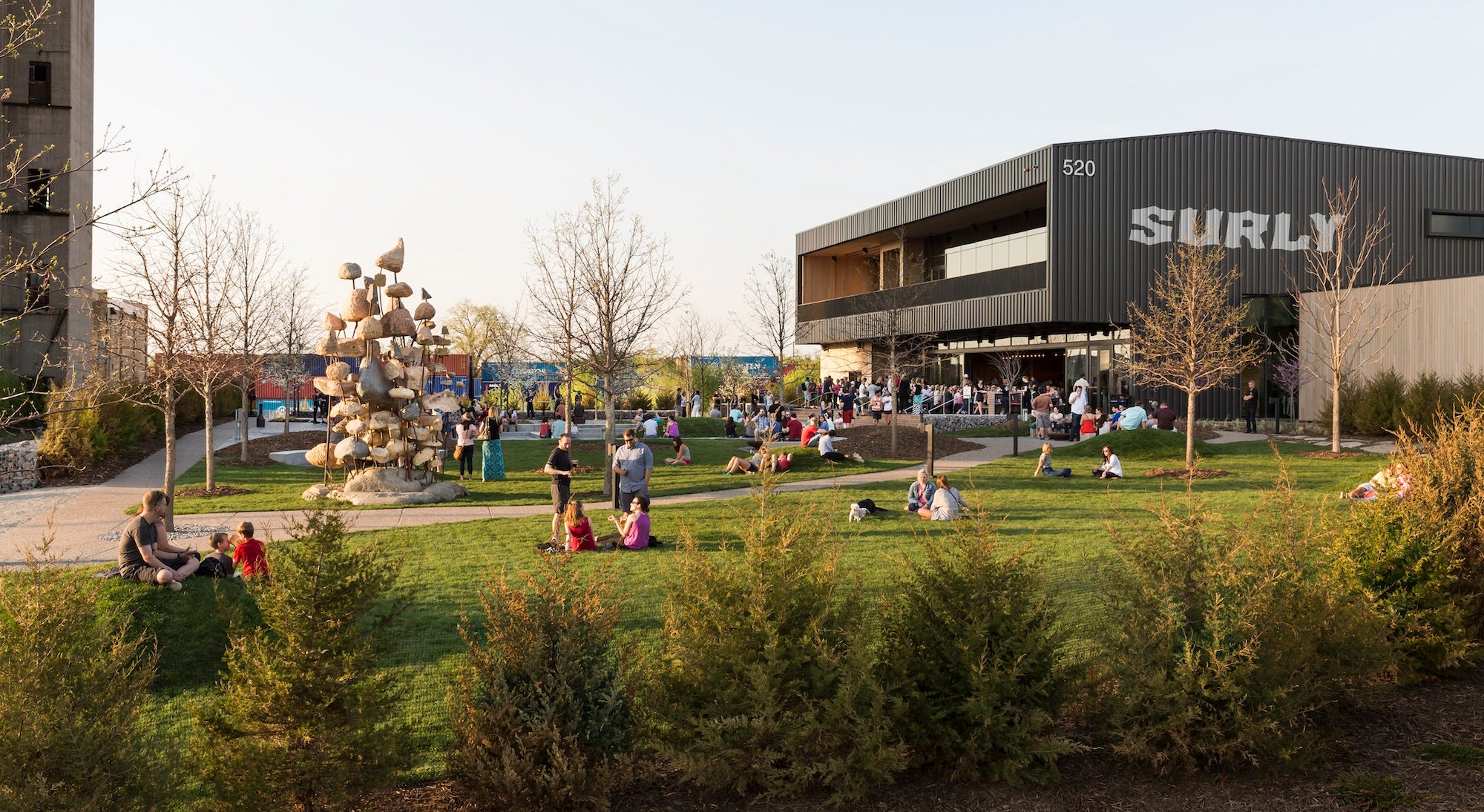 The top of the Twin Cities