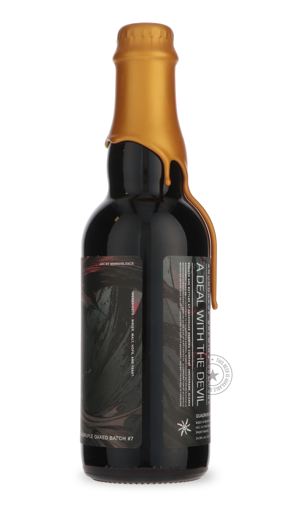 Anchorage- A Deal With the Devil Quadruple Oaked Batch #7-Brown & Dark- Only @ Beer Republic - The best online beer store for American & Canadian craft beer - Buy beer online from the USA and Canada - Bier online kopen - Amerikaans bier kopen - Craft beer store - Craft beer kopen - Amerikanisch bier kaufen - Bier online kaufen - Acheter biere online - IPA - Stout - Porter - New England IPA - Hazy IPA - Imperial Stout - Barrel Aged - Barrel Aged Imperial Stout - Brown - Dark beer - Blond - Blonde - Pilsner -