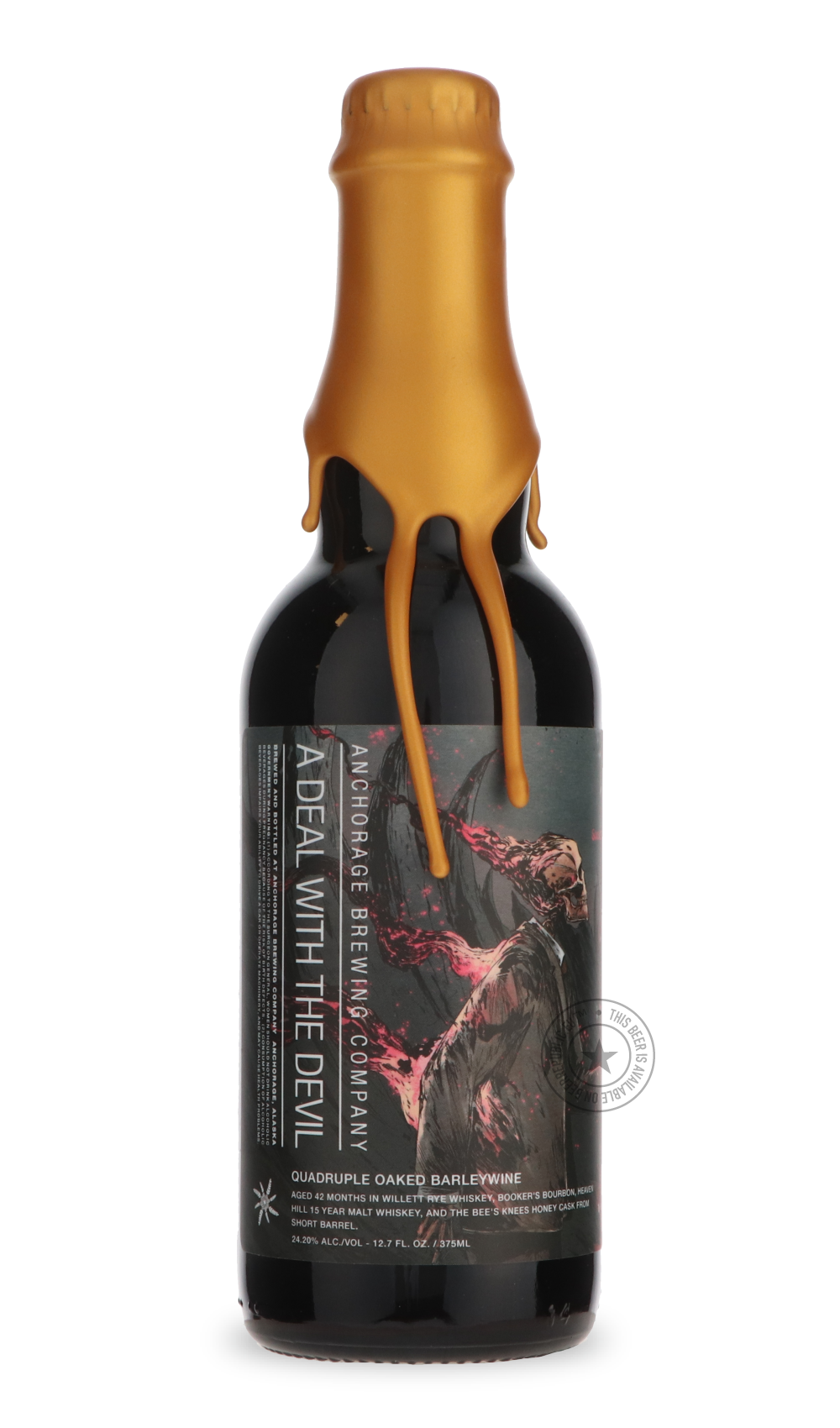 Anchorage- A Deal With the Devil Quadruple Oaked Batch #7-Brown & Dark- Only @ Beer Republic - The best online beer store for American & Canadian craft beer - Buy beer online from the USA and Canada - Bier online kopen - Amerikaans bier kopen - Craft beer store - Craft beer kopen - Amerikanisch bier kaufen - Bier online kaufen - Acheter biere online - IPA - Stout - Porter - New England IPA - Hazy IPA - Imperial Stout - Barrel Aged - Barrel Aged Imperial Stout - Brown - Dark beer - Blond - Blonde - Pilsner -