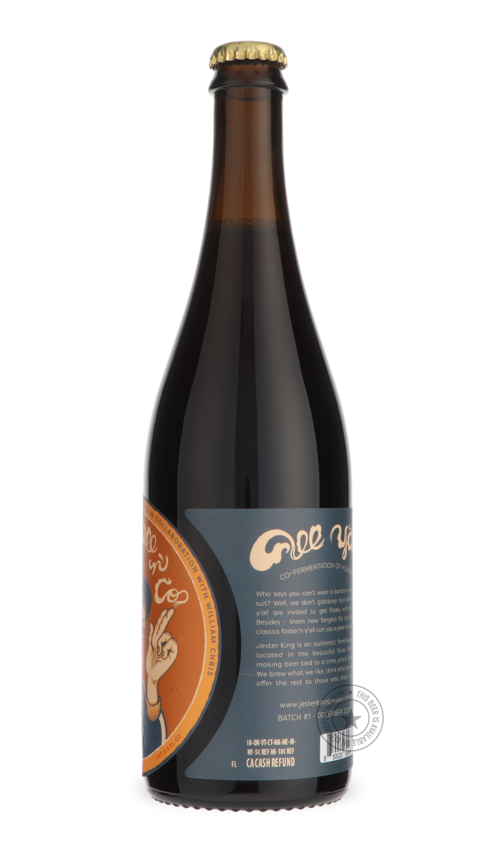 -Jester King- All Y'all N Co / William Chris Vineyards-Sour / Wild & Fruity- Only @ Beer Republic - The best online beer store for American & Canadian craft beer - Buy beer online from the USA and Canada - Bier online kopen - Amerikaans bier kopen - Craft beer store - Craft beer kopen - Amerikanisch bier kaufen - Bier online kaufen - Acheter biere online - IPA - Stout - Porter - New England IPA - Hazy IPA - Imperial Stout - Barrel Aged - Barrel Aged Imperial Stout - Brown - Dark beer - Blond - Blonde - Pils