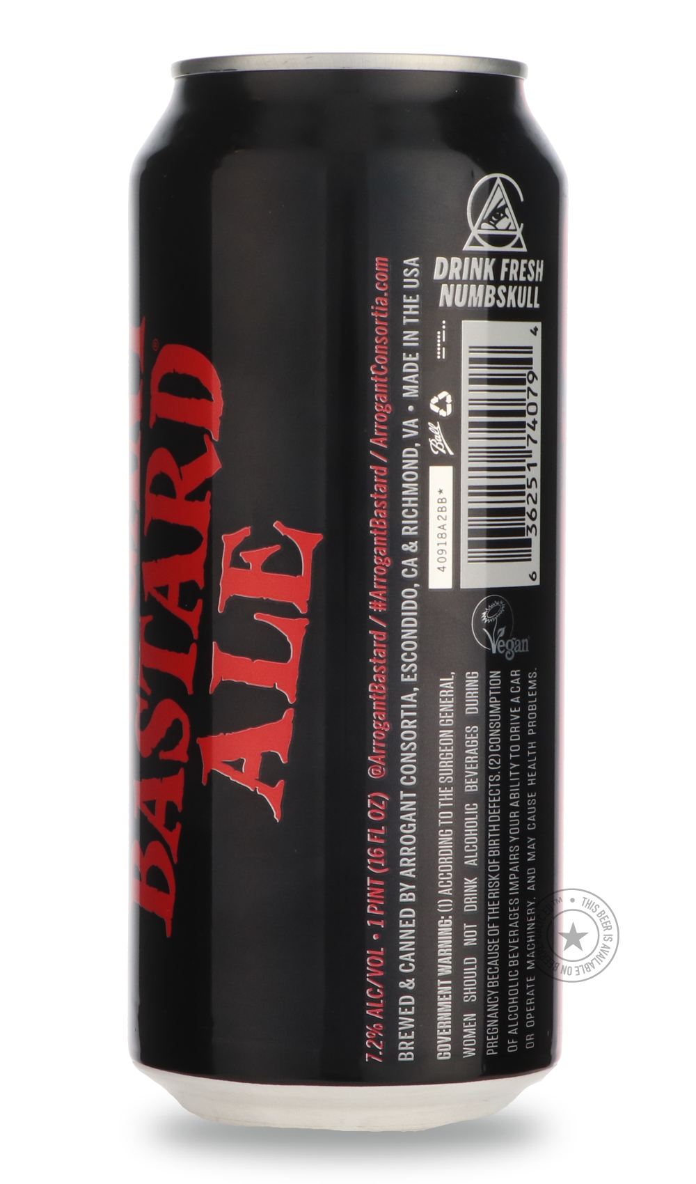-Stone USA- Arrogant Bastard-Brown & Dark- Only @ Beer Republic - The best online beer store for American & Canadian craft beer - Buy beer online from the USA and Canada - Bier online kopen - Amerikaans bier kopen - Craft beer store - Craft beer kopen - Amerikanisch bier kaufen - Bier online kaufen - Acheter biere online - IPA - Stout - Porter - New England IPA - Hazy IPA - Imperial Stout - Barrel Aged - Barrel Aged Imperial Stout - Brown - Dark beer - Blond - Blonde - Pilsner - Lager - Wheat - Weizen - Amb