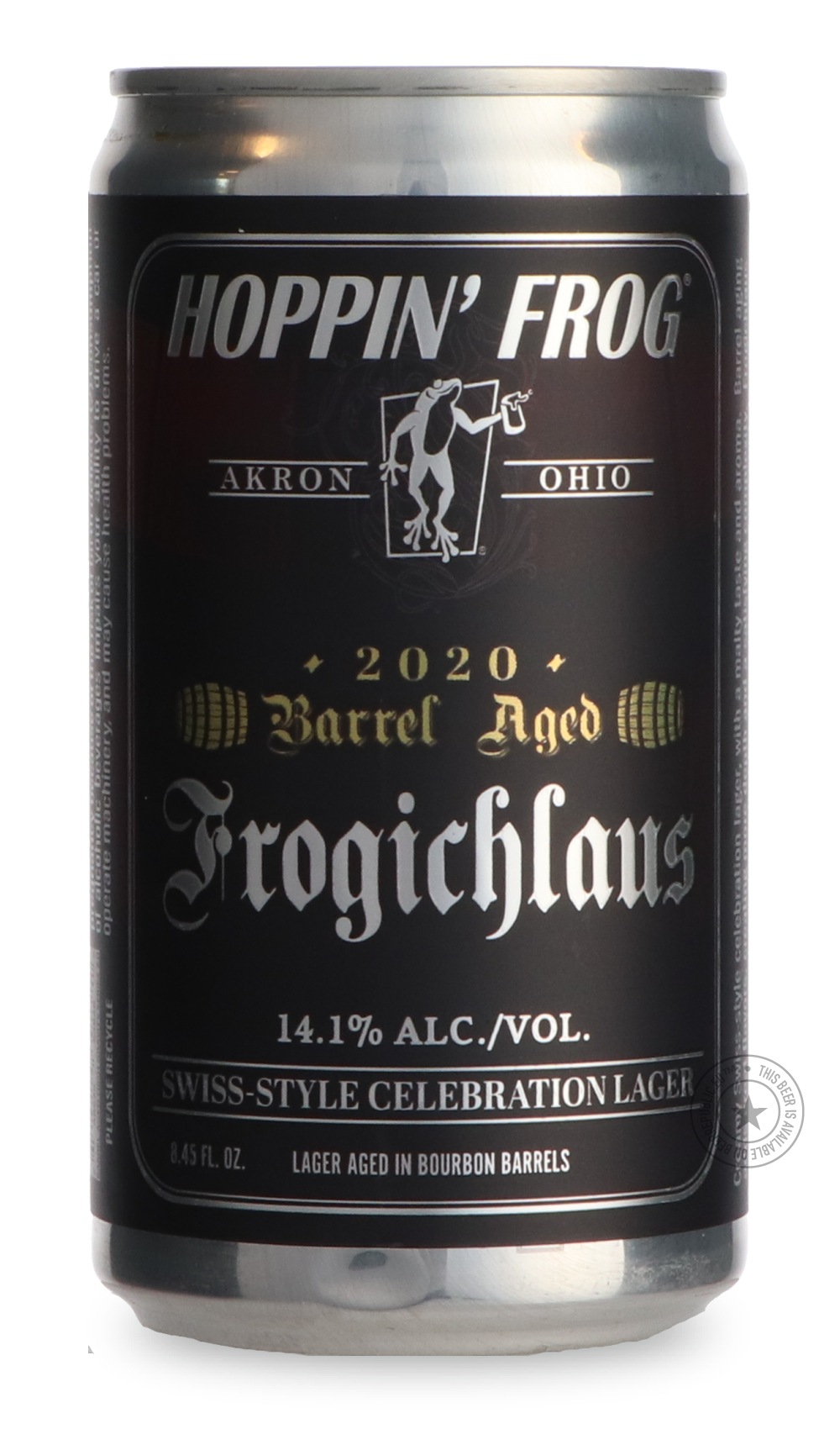 Hoppin' Frog- Barrel Aged Frogichlaus Swiss-Style Celebration-Brown & Dark- Only @ Beer Republic - The best online beer store for American & Canadian craft beer - Buy beer online from the USA and Canada - Bier online kopen - Amerikaans bier kopen - Craft beer store - Craft beer kopen - Amerikanisch bier kaufen - Bier online kaufen - Acheter biere online - IPA - Stout - Porter - New England IPA - Hazy IPA - Imperial Stout - Barrel Aged - Barrel Aged Imperial Stout - Brown - Dark beer - Blond - Blonde - Pilsn