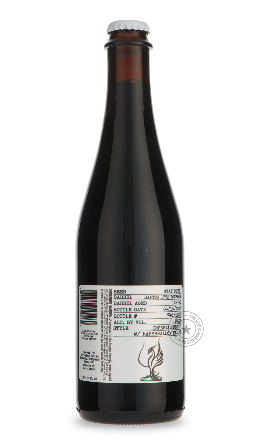 Barreled Souls- Barton 1792 Bourbon BA Stay Puft-Stout & Porter- Only @ Beer Republic - The best online beer store for American & Canadian craft beer - Buy beer online from the USA and Canada - Bier online kopen - Amerikaans bier kopen - Craft beer store - Craft beer kopen - Amerikanisch bier kaufen - Bier online kaufen - Acheter biere online - IPA - Stout - Porter - New England IPA - Hazy IPA - Imperial Stout - Barrel Aged - Barrel Aged Imperial Stout - Brown - Dark beer - Blond - Blonde - Pilsner - Lager