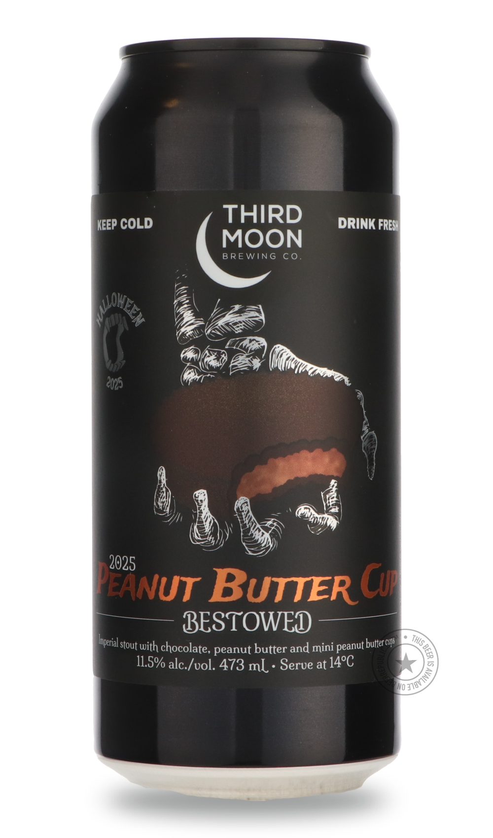 -Third Moon- Bestowed Peanut Butter Cup 2025-Stout & Porter- Only @ Beer Republic - The best online beer store for American & Canadian craft beer - Buy beer online from the USA and Canada - Bier online kopen - Amerikaans bier kopen - Craft beer store - Craft beer kopen - Amerikanisch bier kaufen - Bier online kaufen - Acheter biere online - IPA - Stout - Porter - New England IPA - Hazy IPA - Imperial Stout - Barrel Aged - Barrel Aged Imperial Stout - Brown - Dark beer - Blond - Blonde - Pilsner - Lager - Wh