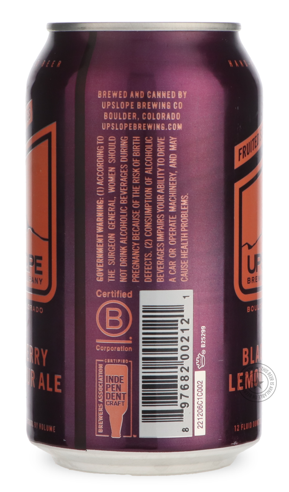 Upslope- Blackberry Lemon Sour-Sour / Wild & Fruity- Only @ Beer Republic - The best online beer store for American & Canadian craft beer - Buy beer online from the USA and Canada - Bier online kopen - Amerikaans bier kopen - Craft beer store - Craft beer kopen - Amerikanisch bier kaufen - Bier online kaufen - Acheter biere online - IPA - Stout - Porter - New England IPA - Hazy IPA - Imperial Stout - Barrel Aged - Barrel Aged Imperial Stout - Brown - Dark beer - Blond - Blonde - Pilsner - Lager - Wheat - We