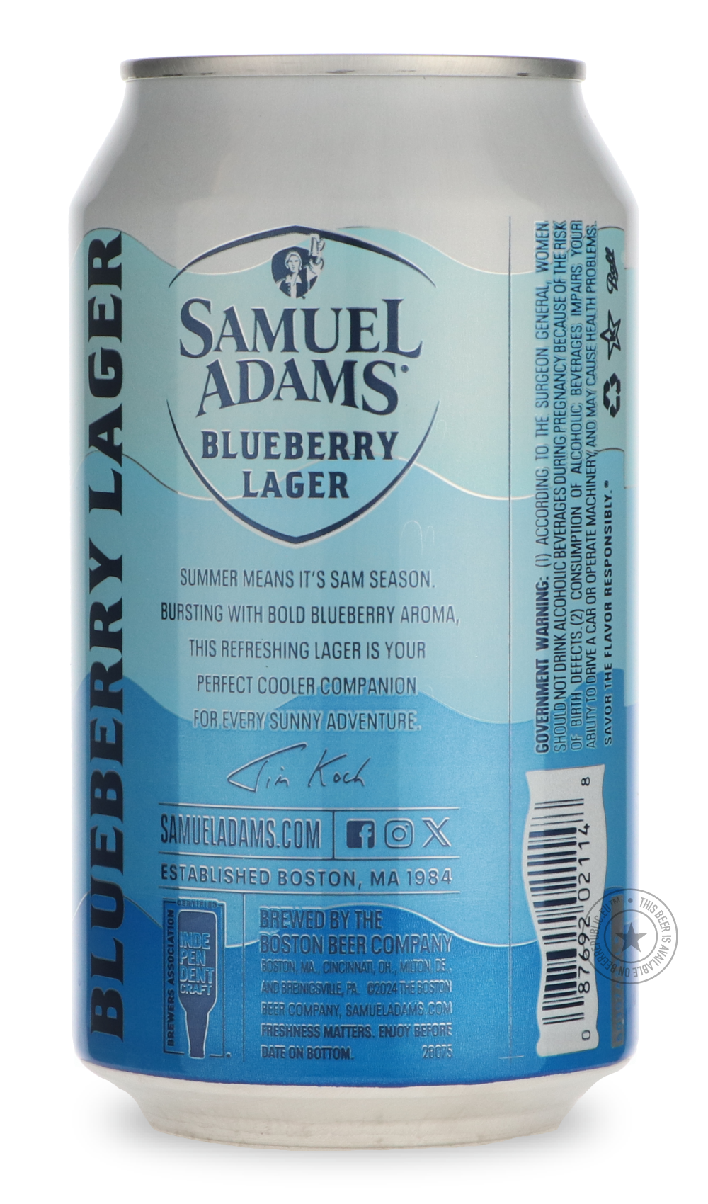 -Samuel Adams- Blueberry Lager-Pale- Only @ Beer Republic - The best online beer store for American & Canadian craft beer - Buy beer online from the USA and Canada - Bier online kopen - Amerikaans bier kopen - Craft beer store - Craft beer kopen - Amerikanisch bier kaufen - Bier online kaufen - Acheter biere online - IPA - Stout - Porter - New England IPA - Hazy IPA - Imperial Stout - Barrel Aged - Barrel Aged Imperial Stout - Brown - Dark beer - Blond - Blonde - Pilsner - Lager - Wheat - Weizen - Amber - B