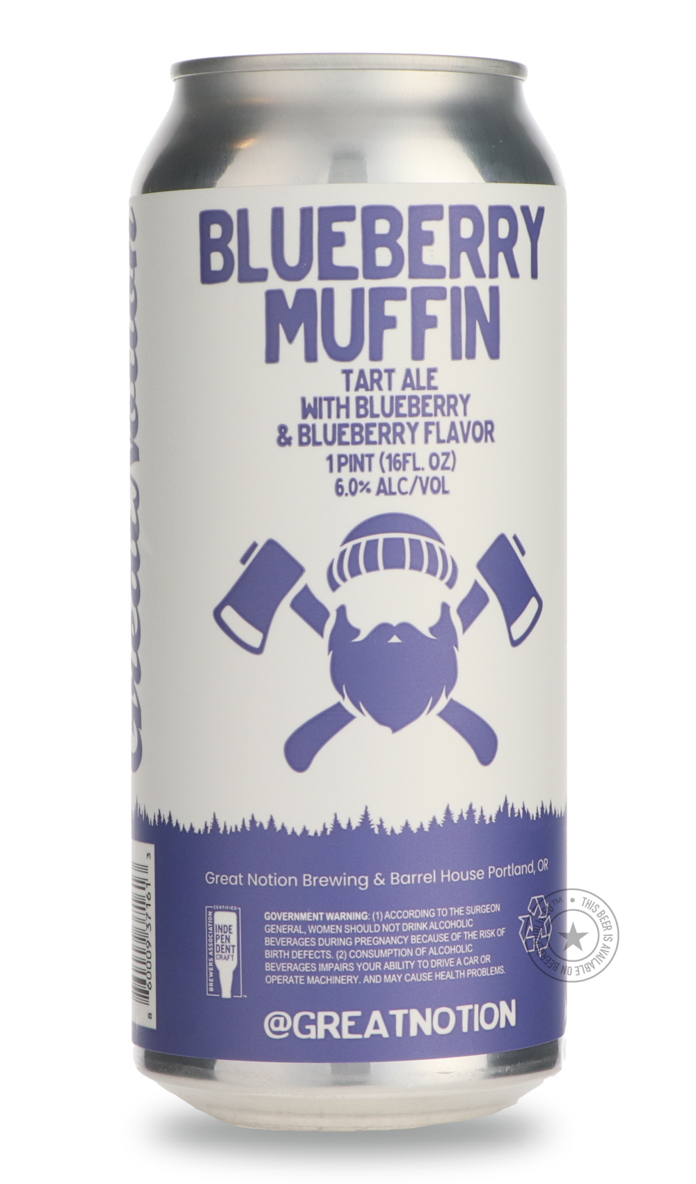 -Great Notion- Blueberry Muffin-Sour / Wild & Fruity- Only @ Beer Republic - The best online beer store for American & Canadian craft beer - Buy beer online from the USA and Canada - Bier online kopen - Amerikaans bier kopen - Craft beer store - Craft beer kopen - Amerikanisch bier kaufen - Bier online kaufen - Acheter biere online - IPA - Stout - Porter - New England IPA - Hazy IPA - Imperial Stout - Barrel Aged - Barrel Aged Imperial Stout - Brown - Dark beer - Blond - Blonde - Pilsner - Lager - Wheat - W
