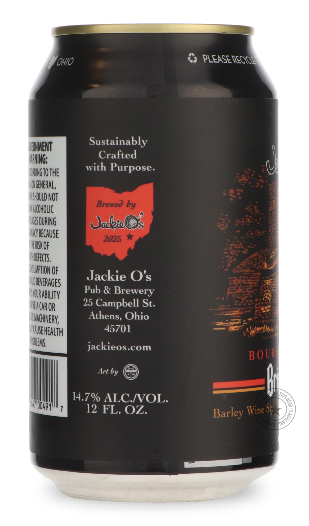 -Jackie O's- Bourbon Barrel Brick Kiln-Brown & Dark- Only @ Beer Republic - The best online beer store for American & Canadian craft beer - Buy beer online from the USA and Canada - Bier online kopen - Amerikaans bier kopen - Craft beer store - Craft beer kopen - Amerikanisch bier kaufen - Bier online kaufen - Acheter biere online - IPA - Stout - Porter - New England IPA - Hazy IPA - Imperial Stout - Barrel Aged - Barrel Aged Imperial Stout - Brown - Dark beer - Blond - Blonde - Pilsner - Lager - Wheat - We