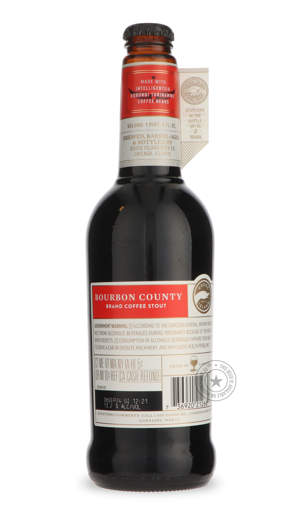 Goose Island- Bourbon County Brand Coffee Stout (2022)-Stout & Porter- Only @ Beer Republic - The best online beer store for American & Canadian craft beer - Buy beer online from the USA and Canada - Bier online kopen - Amerikaans bier kopen - Craft beer store - Craft beer kopen - Amerikanisch bier kaufen - Bier online kaufen - Acheter biere online - IPA - Stout - Porter - New England IPA - Hazy IPA - Imperial Stout - Barrel Aged - Barrel Aged Imperial Stout - Brown - Dark beer - Blond - Blonde - Pilsner -