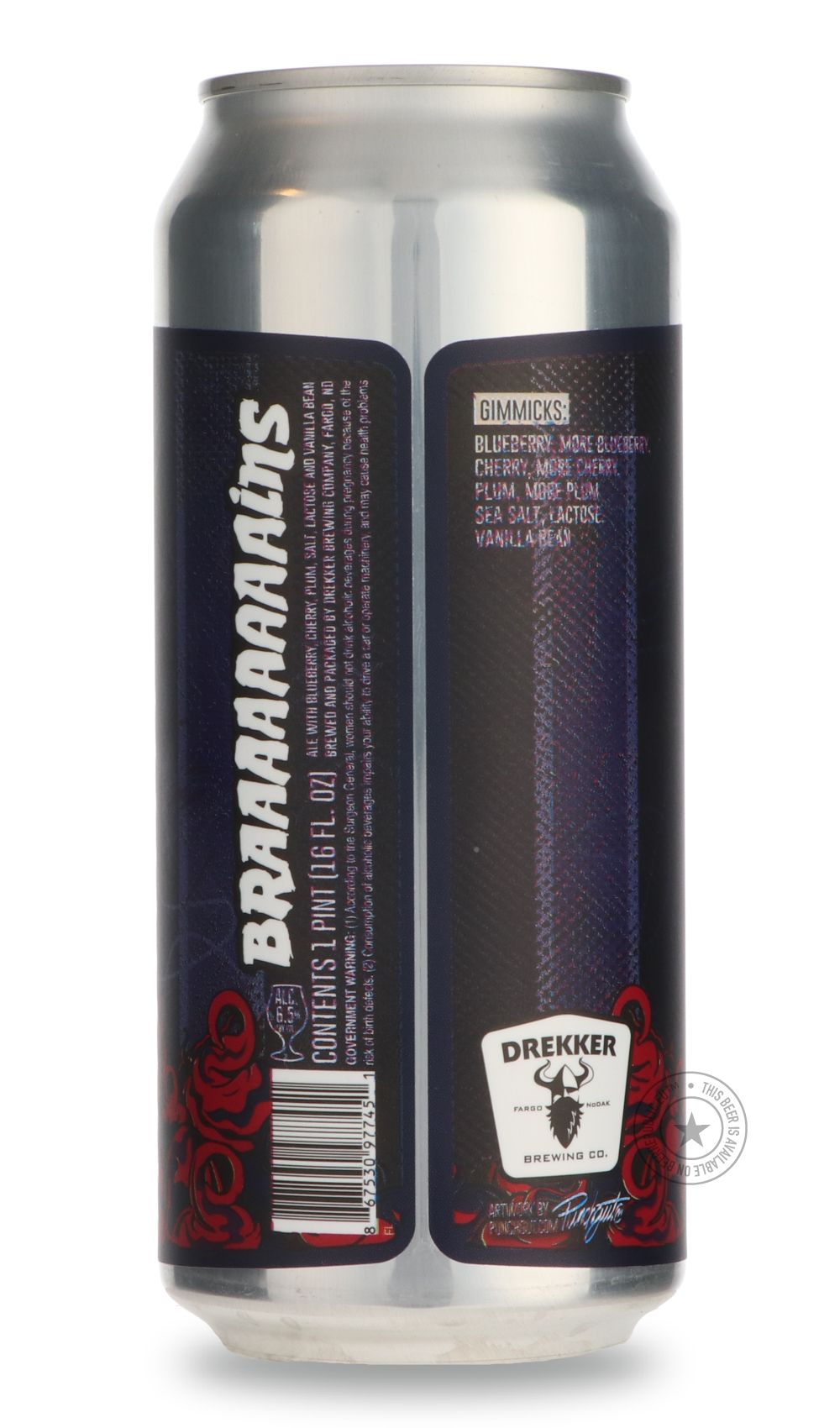 Drekker- Braaaaaaaains - Blueberry, Plum, Cherry-Sour / Wild & Fruity- Only @ Beer Republic - The best online beer store for American & Canadian craft beer - Buy beer online from the USA and Canada - Bier online kopen - Amerikaans bier kopen - Craft beer store - Craft beer kopen - Amerikanisch bier kaufen - Bier online kaufen - Acheter biere online - IPA - Stout - Porter - New England IPA - Hazy IPA - Imperial Stout - Barrel Aged - Barrel Aged Imperial Stout - Brown - Dark beer - Blond - Blonde - Pilsner -