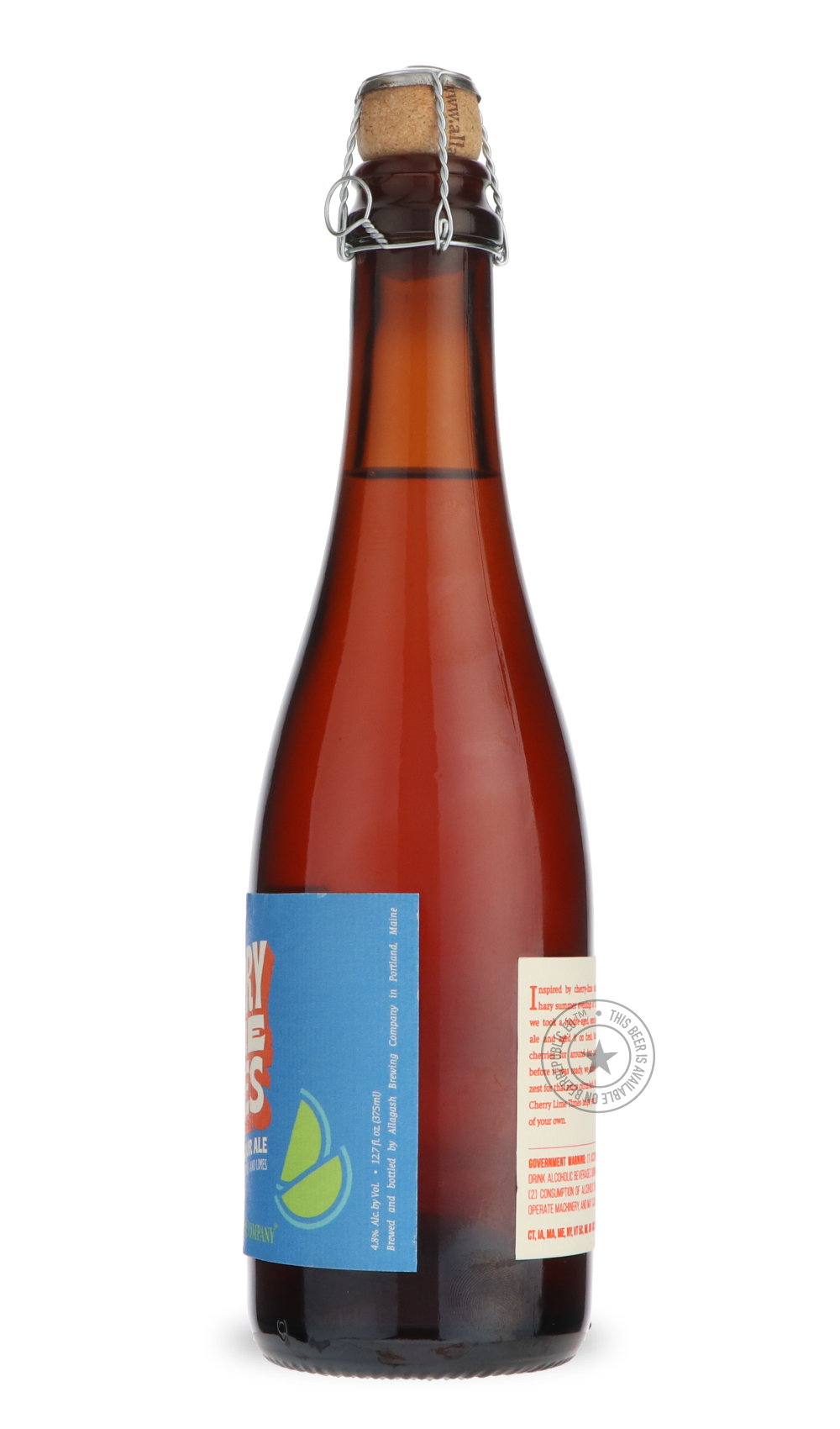 -Allagash- Cherry Lime Times-Sour / Wild & Fruity- Only @ Beer Republic - The best online beer store for American & Canadian craft beer - Buy beer online from the USA and Canada - Bier online kopen - Amerikaans bier kopen - Craft beer store - Craft beer kopen - Amerikanisch bier kaufen - Bier online kaufen - Acheter biere online - IPA - Stout - Porter - New England IPA - Hazy IPA - Imperial Stout - Barrel Aged - Barrel Aged Imperial Stout - Brown - Dark beer - Blond - Blonde - Pilsner - Lager - Wheat - Weiz