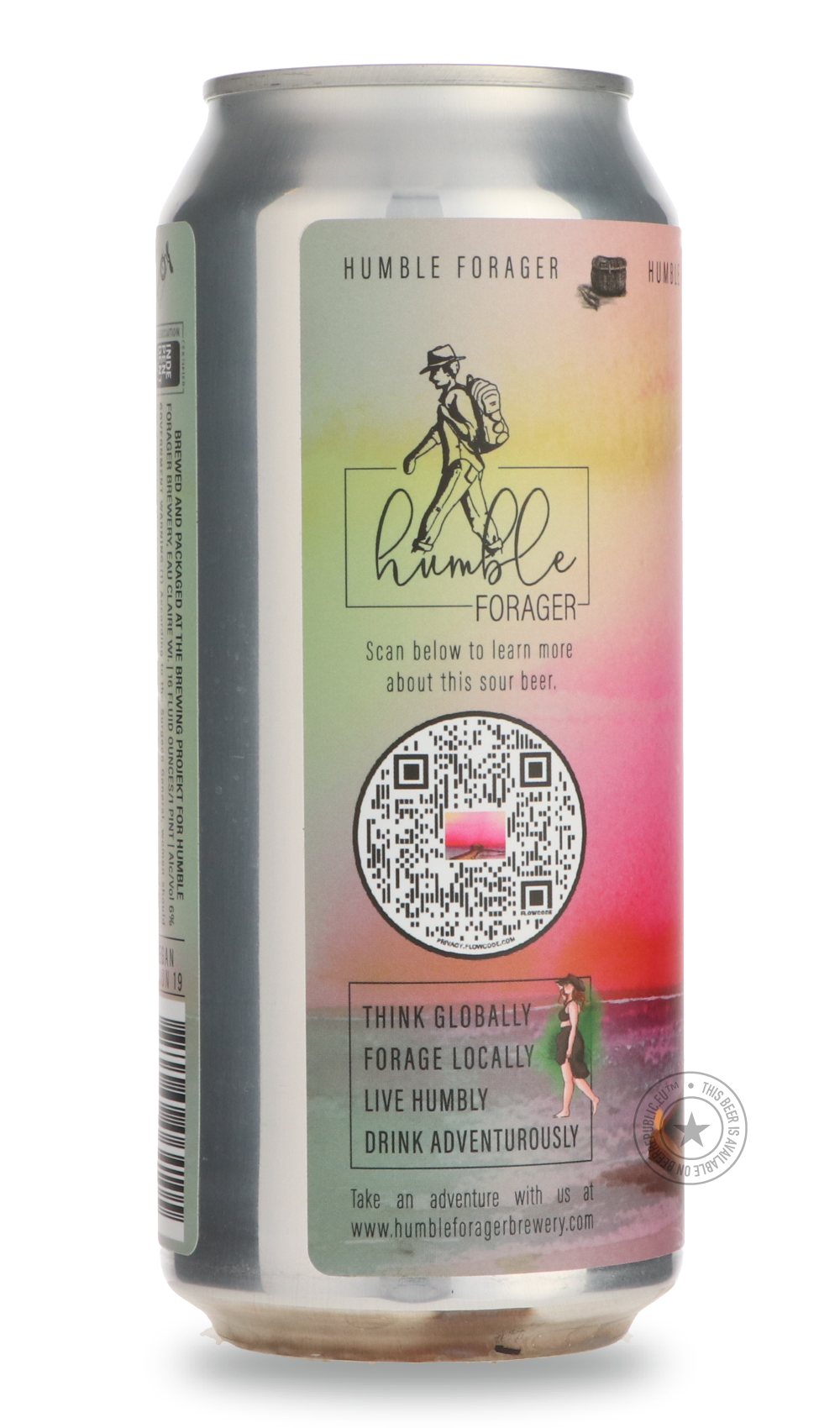 -Humble Forager- Coastal Sunshine Passion Fruit, Tangerine, Pink Guava-Sour / Wild & Fruity- Only @ Beer Republic - The best online beer store for American & Canadian craft beer - Buy beer online from the USA and Canada - Bier online kopen - Amerikaans bier kopen - Craft beer store - Craft beer kopen - Amerikanisch bier kaufen - Bier online kaufen - Acheter biere online - IPA - Stout - Porter - New England IPA - Hazy IPA - Imperial Stout - Barrel Aged - Barrel Aged Imperial Stout - Brown - Dark beer - Blond
