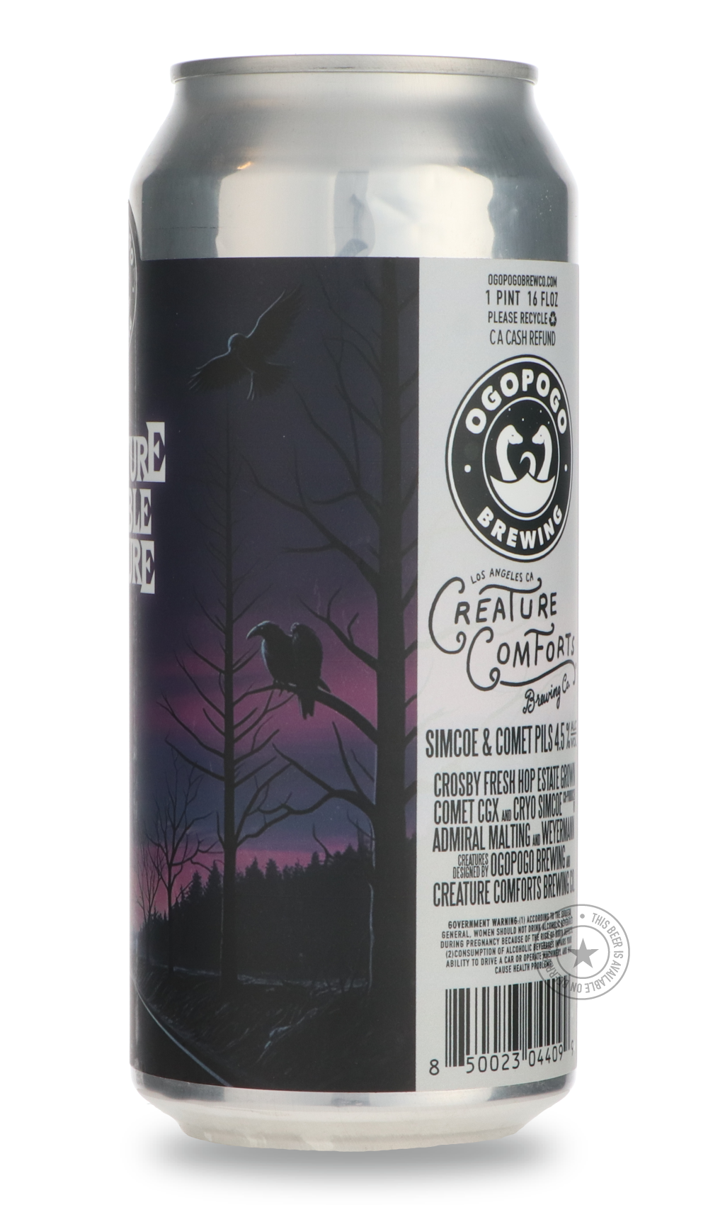 -Ogopogo- Creature Double Feature / Creature Comforts-Pale- Only @ Beer Republic - The best online beer store for American & Canadian craft beer - Buy beer online from the USA and Canada - Bier online kopen - Amerikaans bier kopen - Craft beer store - Craft beer kopen - Amerikanisch bier kaufen - Bier online kaufen - Acheter biere online - IPA - Stout - Porter - New England IPA - Hazy IPA - Imperial Stout - Barrel Aged - Barrel Aged Imperial Stout - Brown - Dark beer - Blond - Blonde - Pilsner - Lager - Whe