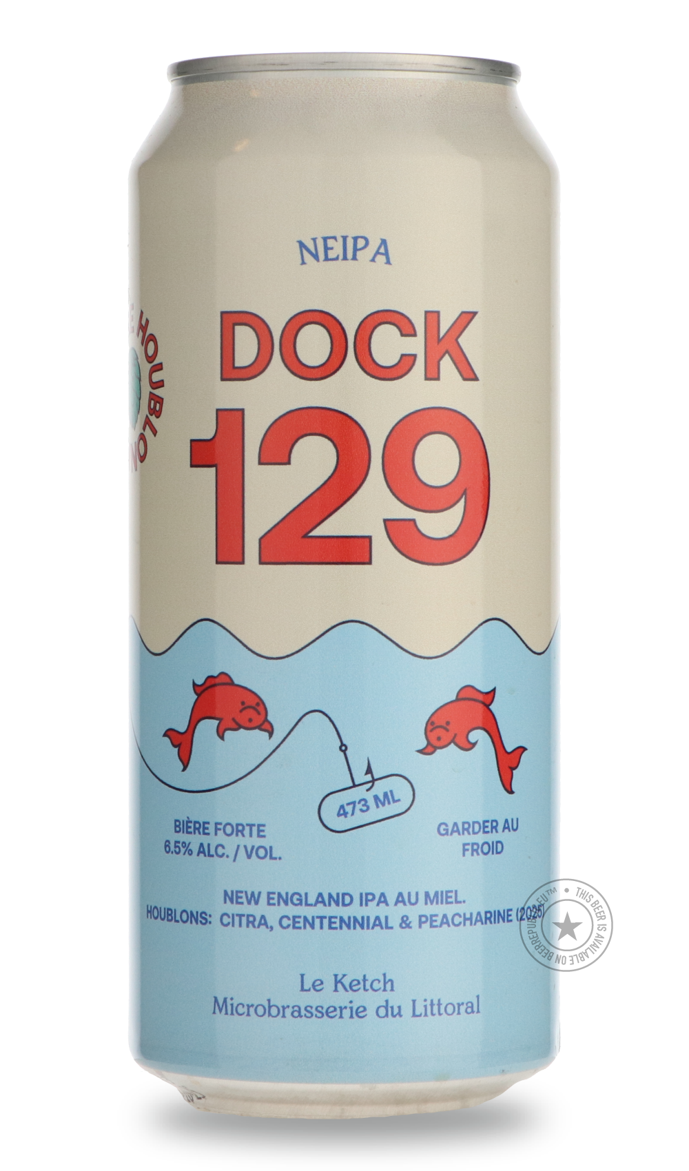 -Le Ketch- Dock 129 - Citra, Centennial & Peacharine-IPA- Only @ Beer Republic - The best online beer store for American & Canadian craft beer - Buy beer online from the USA and Canada - Bier online kopen - Amerikaans bier kopen - Craft beer store - Craft beer kopen - Amerikanisch bier kaufen - Bier online kaufen - Acheter biere online - IPA - Stout - Porter - New England IPA - Hazy IPA - Imperial Stout - Barrel Aged - Barrel Aged Imperial Stout - Brown - Dark beer - Blond - Blonde - Pilsner - Lager - Wheat