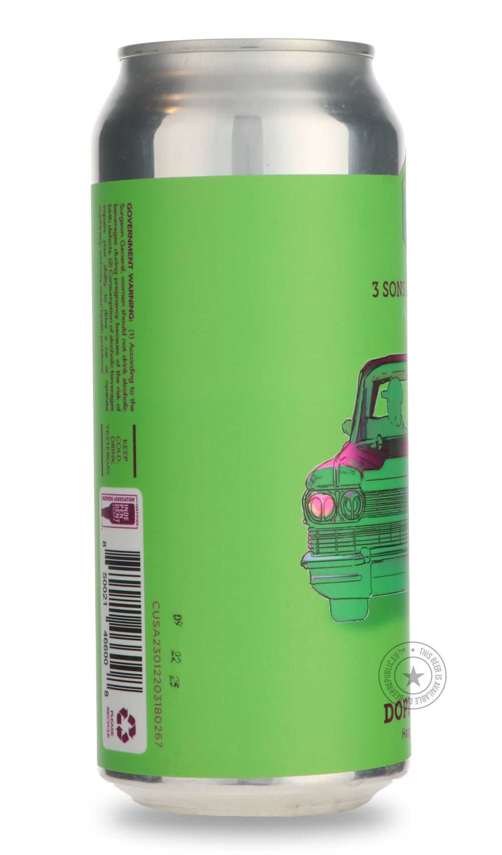 -3 Sons- Dopealicious-IPA- Only @ Beer Republic - The best online beer store for American & Canadian craft beer - Buy beer online from the USA and Canada - Bier online kopen - Amerikaans bier kopen - Craft beer store - Craft beer kopen - Amerikanisch bier kaufen - Bier online kaufen - Acheter biere online - IPA - Stout - Porter - New England IPA - Hazy IPA - Imperial Stout - Barrel Aged - Barrel Aged Imperial Stout - Brown - Dark beer - Blond - Blonde - Pilsner - Lager - Wheat - Weizen - Amber - Barley Wine