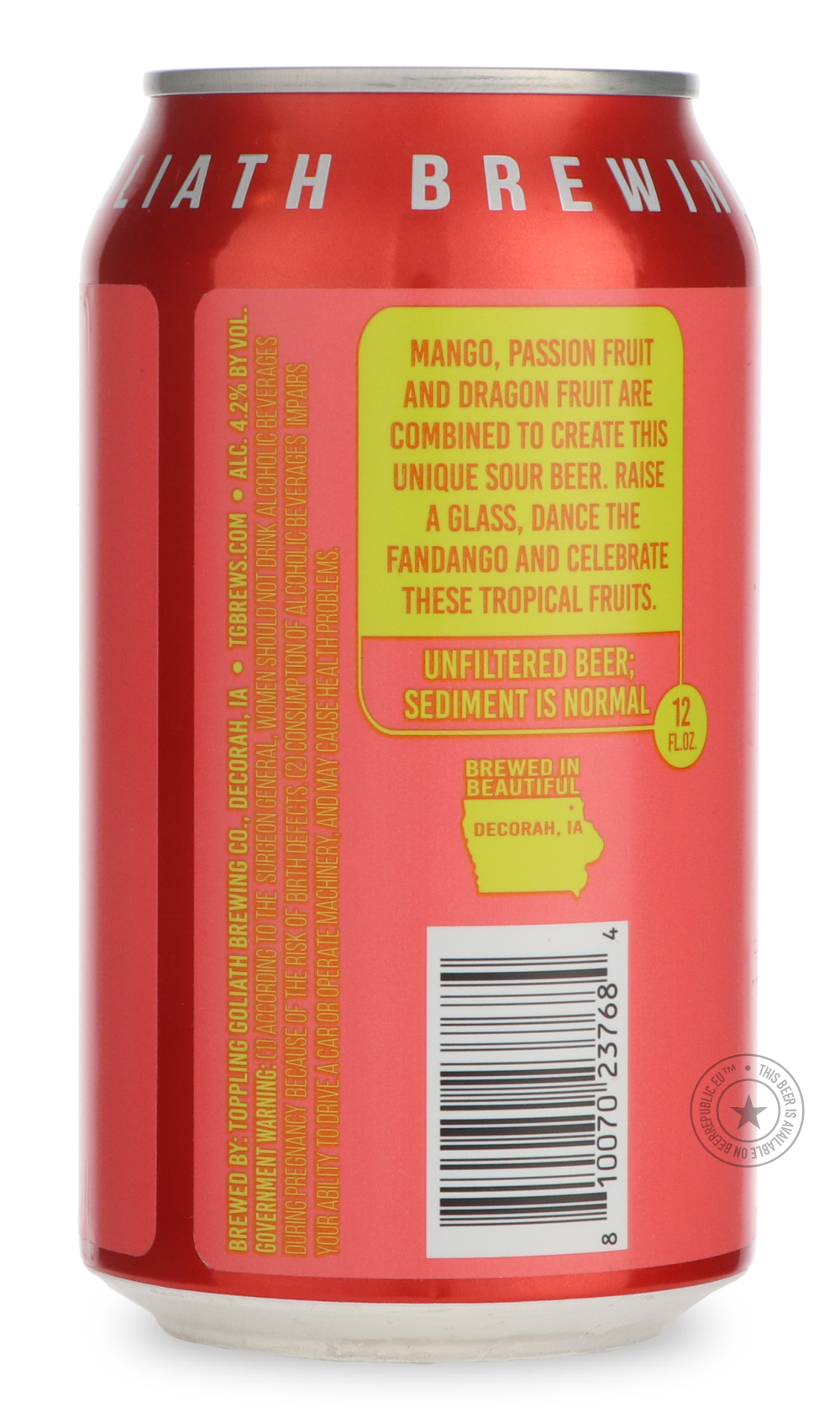 -Toppling Goliath- Dragon Fandango-Sour / Wild & Fruity- Only @ Beer Republic - The best online beer store for American & Canadian craft beer - Buy beer online from the USA and Canada - Bier online kopen - Amerikaans bier kopen - Craft beer store - Craft beer kopen - Amerikanisch bier kaufen - Bier online kaufen - Acheter biere online - IPA - Stout - Porter - New England IPA - Hazy IPA - Imperial Stout - Barrel Aged - Barrel Aged Imperial Stout - Brown - Dark beer - Blond - Blonde - Pilsner - Lager - Wheat
