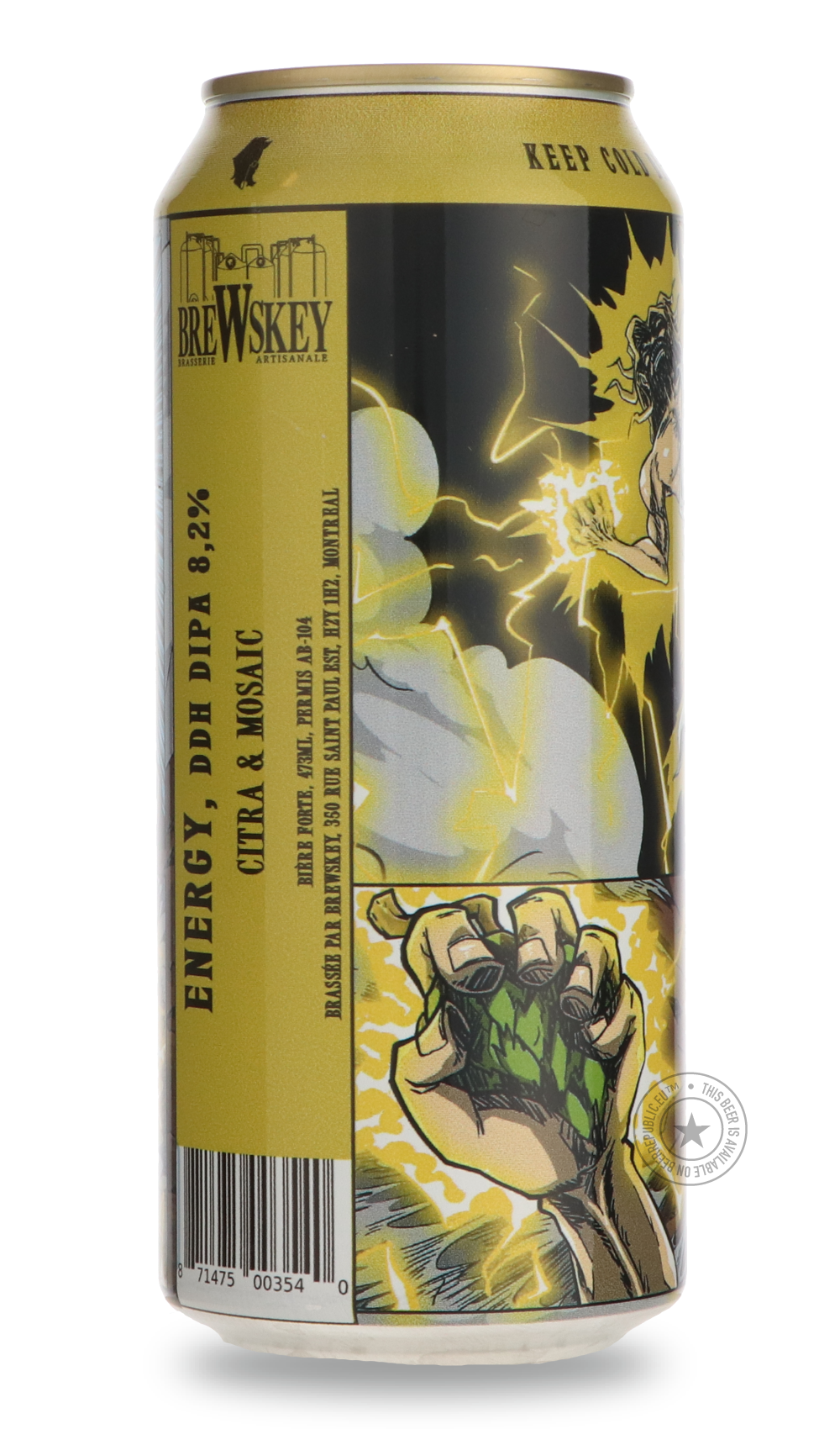Brewskey- ENERGY-IPA- Only @ Beer Republic - The best online beer store for American & Canadian craft beer - Buy beer online from the USA and Canada - Bier online kopen - Amerikaans bier kopen - Craft beer store - Craft beer kopen - Amerikanisch bier kaufen - Bier online kaufen - Acheter biere online - IPA - Stout - Porter - New England IPA - Hazy IPA - Imperial Stout - Barrel Aged - Barrel Aged Imperial Stout - Brown - Dark beer - Blond - Blonde - Pilsner - Lager - Wheat - Weizen - Amber - Barley Wine - Qu