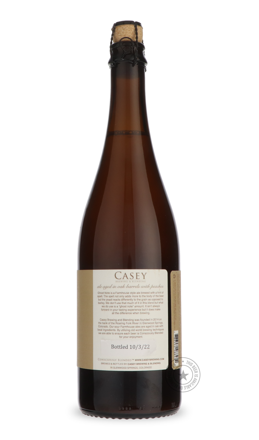 -Casey- Ghost Note - O'Henry Peach-Sour / Wild & Fruity- Only @ Beer Republic - The best online beer store for American & Canadian craft beer - Buy beer online from the USA and Canada - Bier online kopen - Amerikaans bier kopen - Craft beer store - Craft beer kopen - Amerikanisch bier kaufen - Bier online kaufen - Acheter biere online - IPA - Stout - Porter - New England IPA - Hazy IPA - Imperial Stout - Barrel Aged - Barrel Aged Imperial Stout - Brown - Dark beer - Blond - Blonde - Pilsner - Lager - Wheat