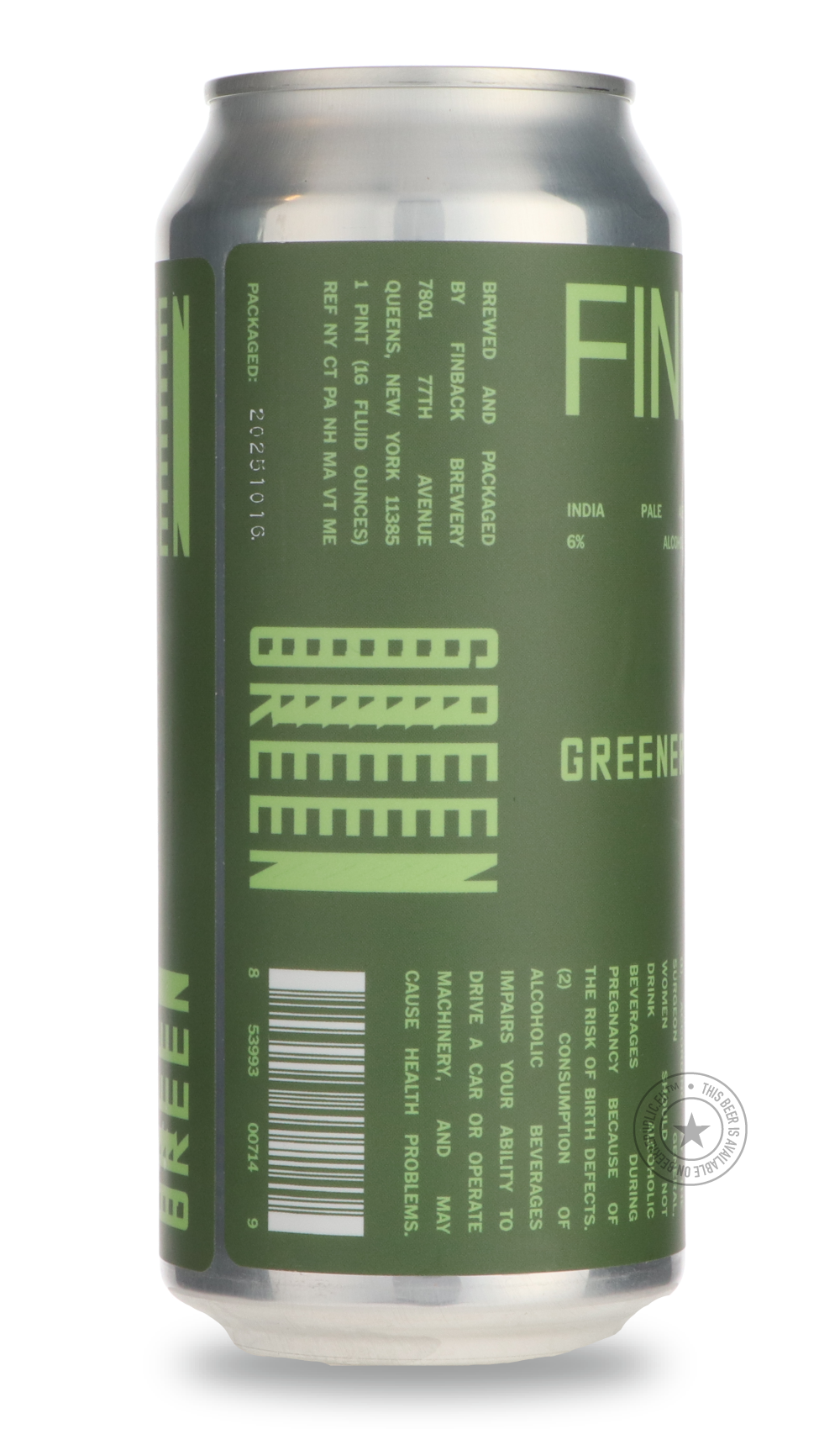 -Finback- Greenery-IPA- Only @ Beer Republic - The best online beer store for American & Canadian craft beer - Buy beer online from the USA and Canada - Bier online kopen - Amerikaans bier kopen - Craft beer store - Craft beer kopen - Amerikanisch bier kaufen - Bier online kaufen - Acheter biere online - IPA - Stout - Porter - New England IPA - Hazy IPA - Imperial Stout - Barrel Aged - Barrel Aged Imperial Stout - Brown - Dark beer - Blond - Blonde - Pilsner - Lager - Wheat - Weizen - Amber - Barley Wine -