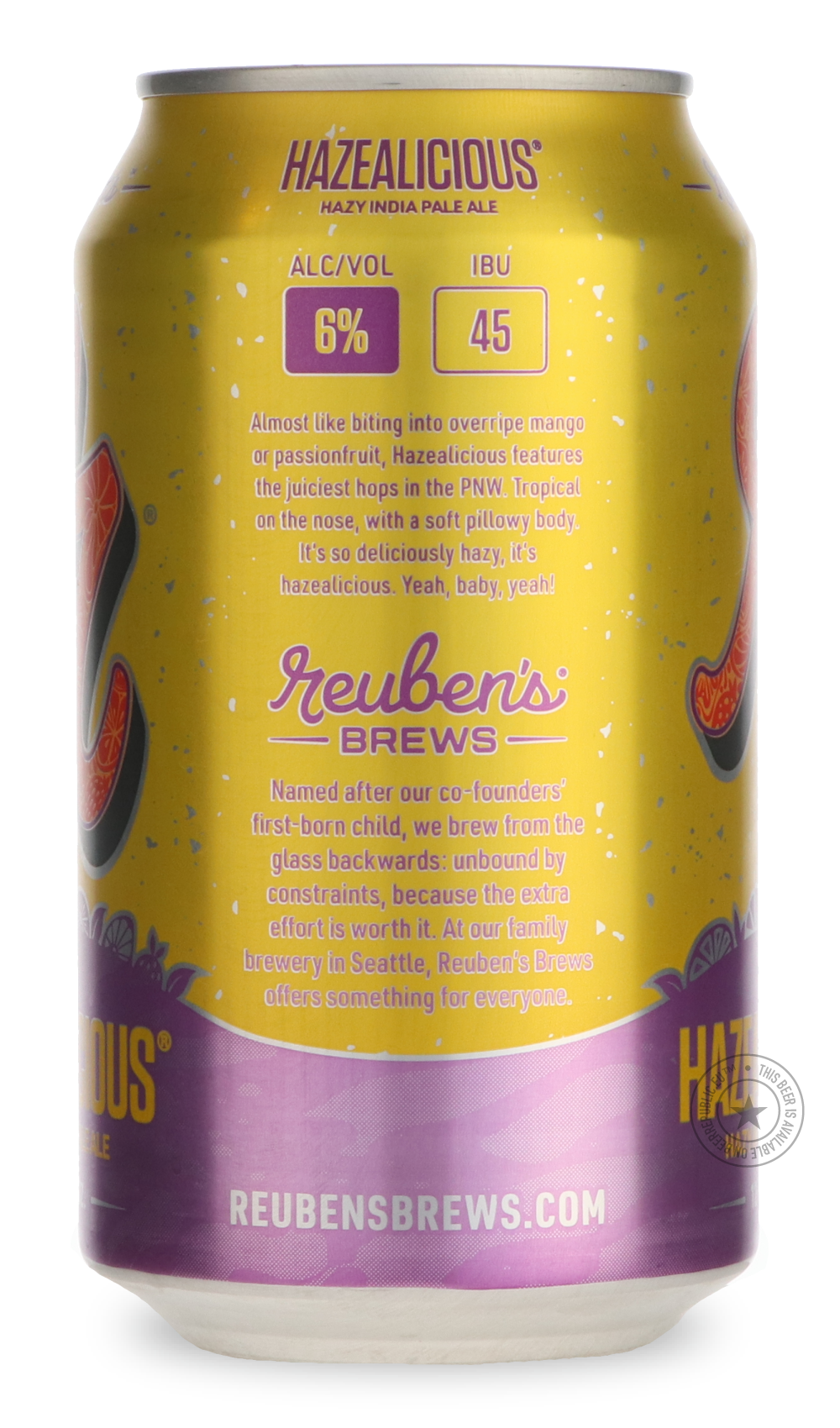 -Reuben's- Hazealiciuous-IPA- Only @ Beer Republic - The best online beer store for American & Canadian craft beer - Buy beer online from the USA and Canada - Bier online kopen - Amerikaans bier kopen - Craft beer store - Craft beer kopen - Amerikanisch bier kaufen - Bier online kaufen - Acheter biere online - IPA - Stout - Porter - New England IPA - Hazy IPA - Imperial Stout - Barrel Aged - Barrel Aged Imperial Stout - Brown - Dark beer - Blond - Blonde - Pilsner - Lager - Wheat - Weizen - Amber - Barley W