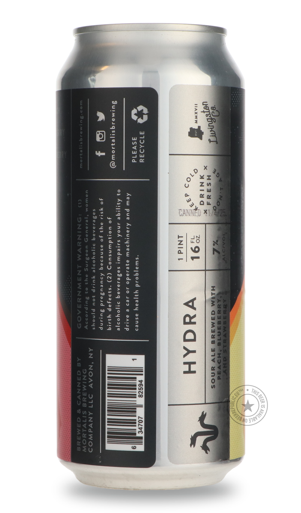 Mortalis- Hydra | Peach + Blueberry + Strawberry-Sour / Wild & Fruity- Only @ Beer Republic - The best online beer store for American & Canadian craft beer - Buy beer online from the USA and Canada - Bier online kopen - Amerikaans bier kopen - Craft beer store - Craft beer kopen - Amerikanisch bier kaufen - Bier online kaufen - Acheter biere online - IPA - Stout - Porter - New England IPA - Hazy IPA - Imperial Stout - Barrel Aged - Barrel Aged Imperial Stout - Brown - Dark beer - Blond - Blonde - Pilsner -