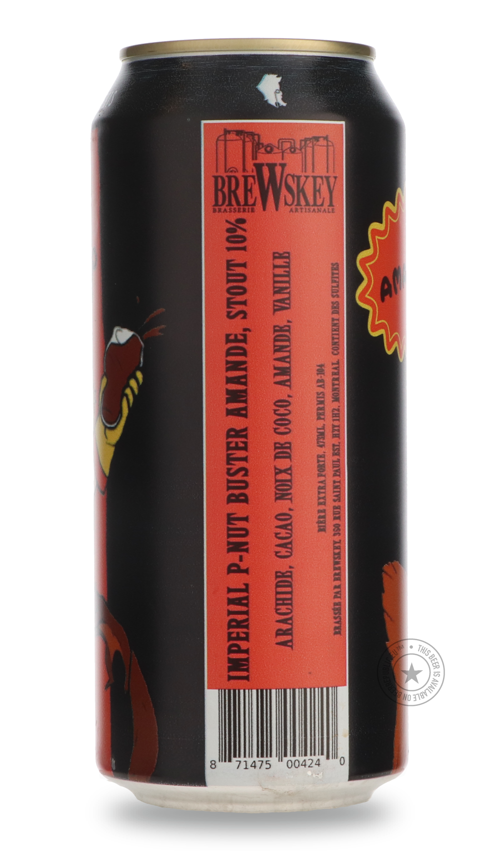 Brewskey- IMPERIAL P-NUT BUSTER - AMANDE-Stout & Porter- Only @ Beer Republic - The best online beer store for American & Canadian craft beer - Buy beer online from the USA and Canada - Bier online kopen - Amerikaans bier kopen - Craft beer store - Craft beer kopen - Amerikanisch bier kaufen - Bier online kaufen - Acheter biere online - IPA - Stout - Porter - New England IPA - Hazy IPA - Imperial Stout - Barrel Aged - Barrel Aged Imperial Stout - Brown - Dark beer - Blond - Blonde - Pilsner - Lager - Wheat