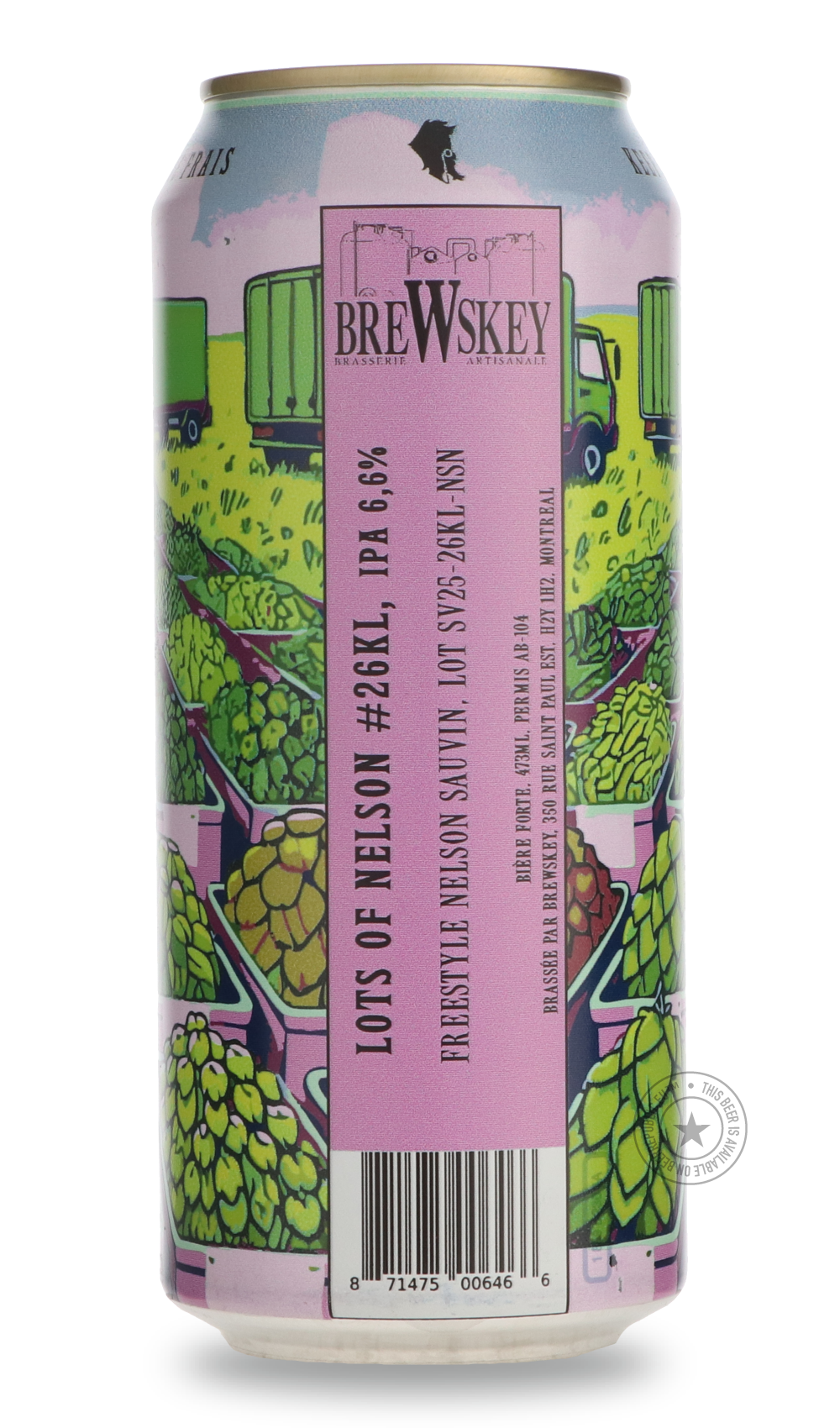-Brewskey- LOTS OF NELSON #26KL-IPA- Only @ Beer Republic - The best online beer store for American & Canadian craft beer - Buy beer online from the USA and Canada - Bier online kopen - Amerikaans bier kopen - Craft beer store - Craft beer kopen - Amerikanisch bier kaufen - Bier online kaufen - Acheter biere online - IPA - Stout - Porter - New England IPA - Hazy IPA - Imperial Stout - Barrel Aged - Barrel Aged Imperial Stout - Brown - Dark beer - Blond - Blonde - Pilsner - Lager - Wheat - Weizen - Amber - B