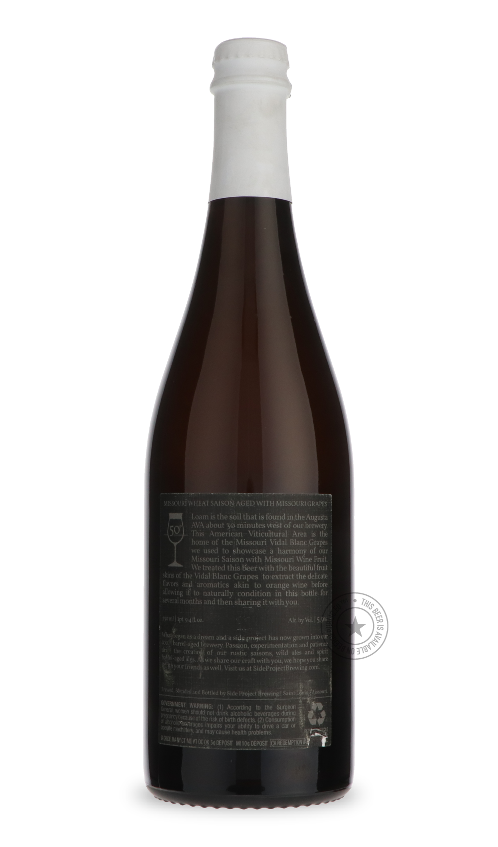 -Side Project- Loam (Vidal Blanc Orange Wine Process 2023)-Sour / Wild & Fruity- Only @ Beer Republic - The best online beer store for American & Canadian craft beer - Buy beer online from the USA and Canada - Bier online kopen - Amerikaans bier kopen - Craft beer store - Craft beer kopen - Amerikanisch bier kaufen - Bier online kaufen - Acheter biere online - IPA - Stout - Porter - New England IPA - Hazy IPA - Imperial Stout - Barrel Aged - Barrel Aged Imperial Stout - Brown - Dark beer - Blond - Blonde -