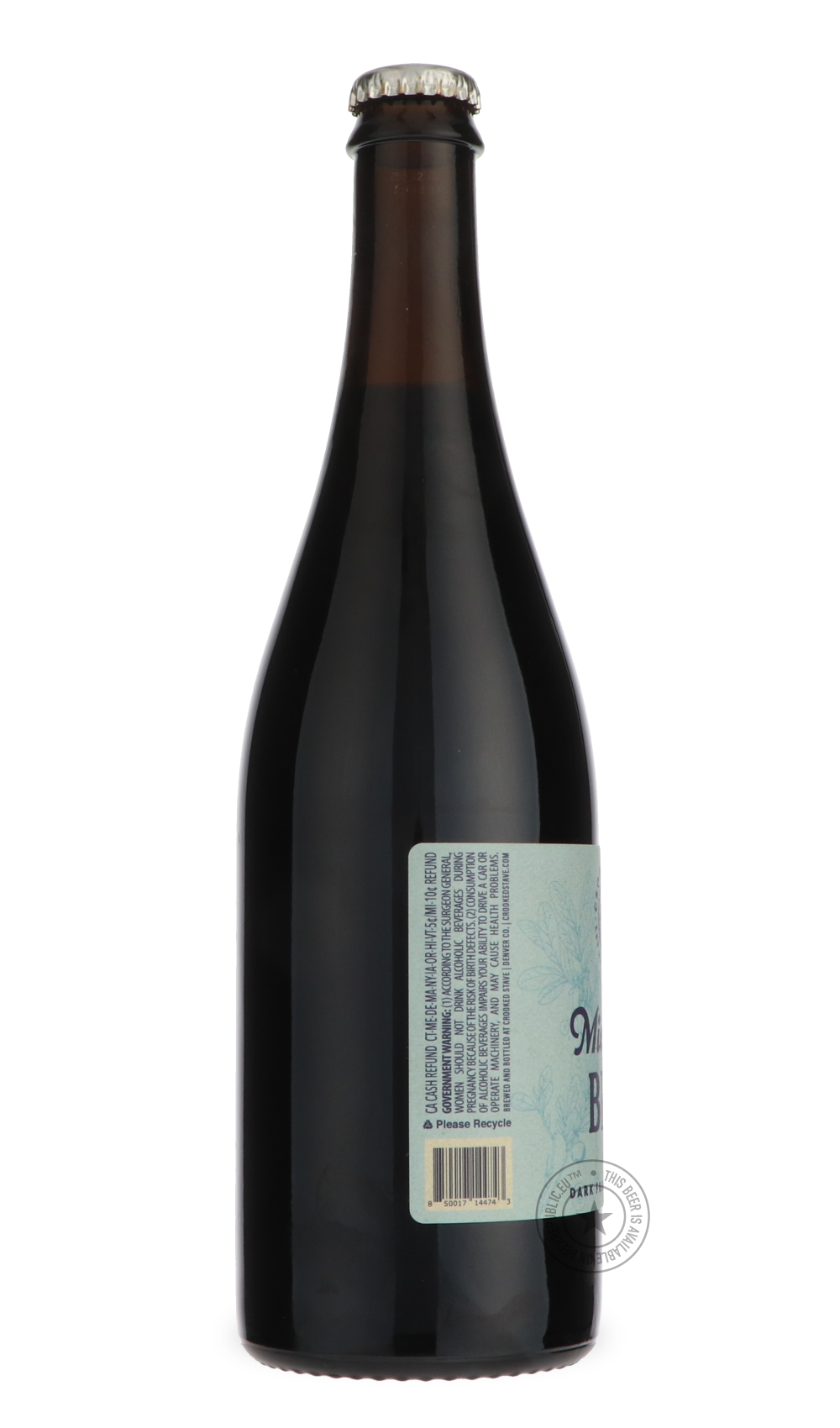 -Crooked Stave- Midnight Blue-Sour / Wild & Fruity- Only @ Beer Republic - The best online beer store for American & Canadian craft beer - Buy beer online from the USA and Canada - Bier online kopen - Amerikaans bier kopen - Craft beer store - Craft beer kopen - Amerikanisch bier kaufen - Bier online kaufen - Acheter biere online - IPA - Stout - Porter - New England IPA - Hazy IPA - Imperial Stout - Barrel Aged - Barrel Aged Imperial Stout - Brown - Dark beer - Blond - Blonde - Pilsner - Lager - Wheat - Wei
