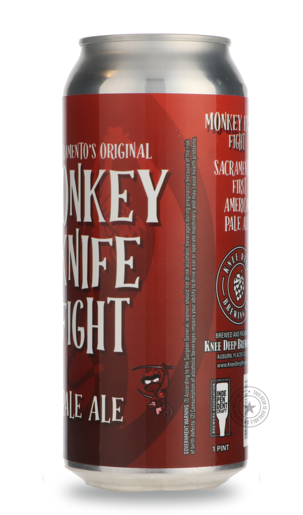 -Knee Deep- Monkey Knife Fight-Pale- Only @ Beer Republic - The best online beer store for American & Canadian craft beer - Buy beer online from the USA and Canada - Bier online kopen - Amerikaans bier kopen - Craft beer store - Craft beer kopen - Amerikanisch bier kaufen - Bier online kaufen - Acheter biere online - IPA - Stout - Porter - New England IPA - Hazy IPA - Imperial Stout - Barrel Aged - Barrel Aged Imperial Stout - Brown - Dark beer - Blond - Blonde - Pilsner - Lager - Wheat - Weizen - Amber - B