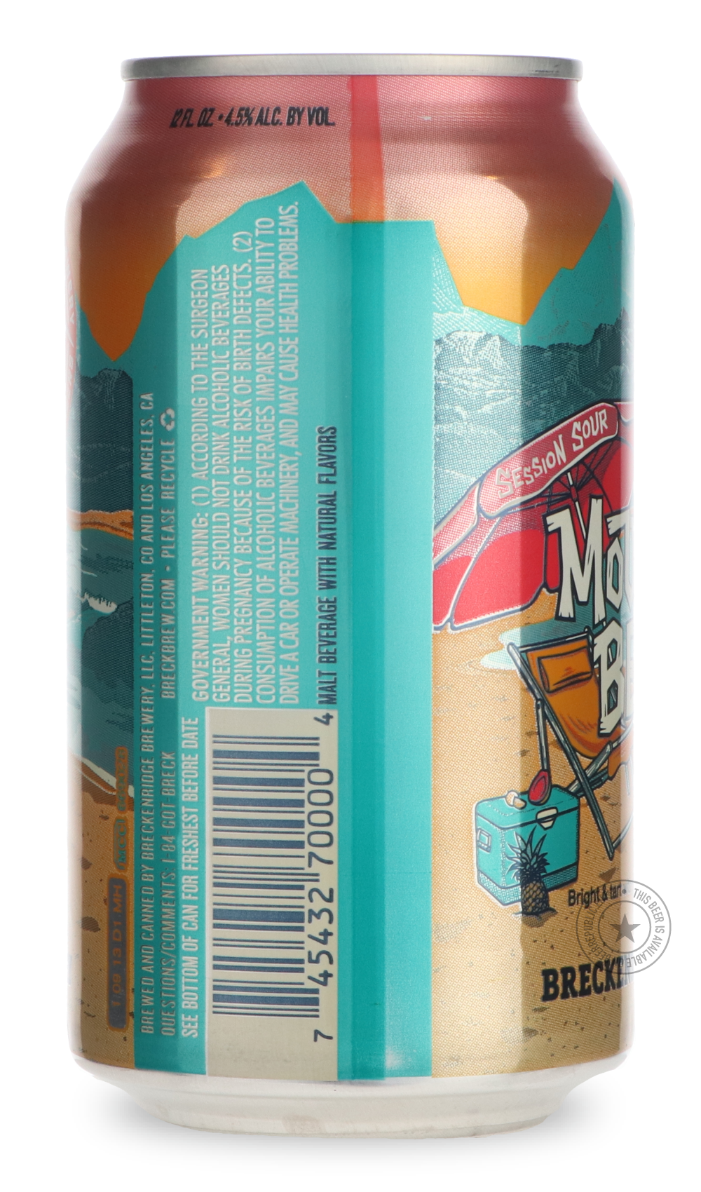 -Breckenridge- Mountain Beach-Sour / Wild & Fruity- Only @ Beer Republic - The best online beer store for American & Canadian craft beer - Buy beer online from the USA and Canada - Bier online kopen - Amerikaans bier kopen - Craft beer store - Craft beer kopen - Amerikanisch bier kaufen - Bier online kaufen - Acheter biere online - IPA - Stout - Porter - New England IPA - Hazy IPA - Imperial Stout - Barrel Aged - Barrel Aged Imperial Stout - Brown - Dark beer - Blond - Blonde - Pilsner - Lager - Wheat - Wei