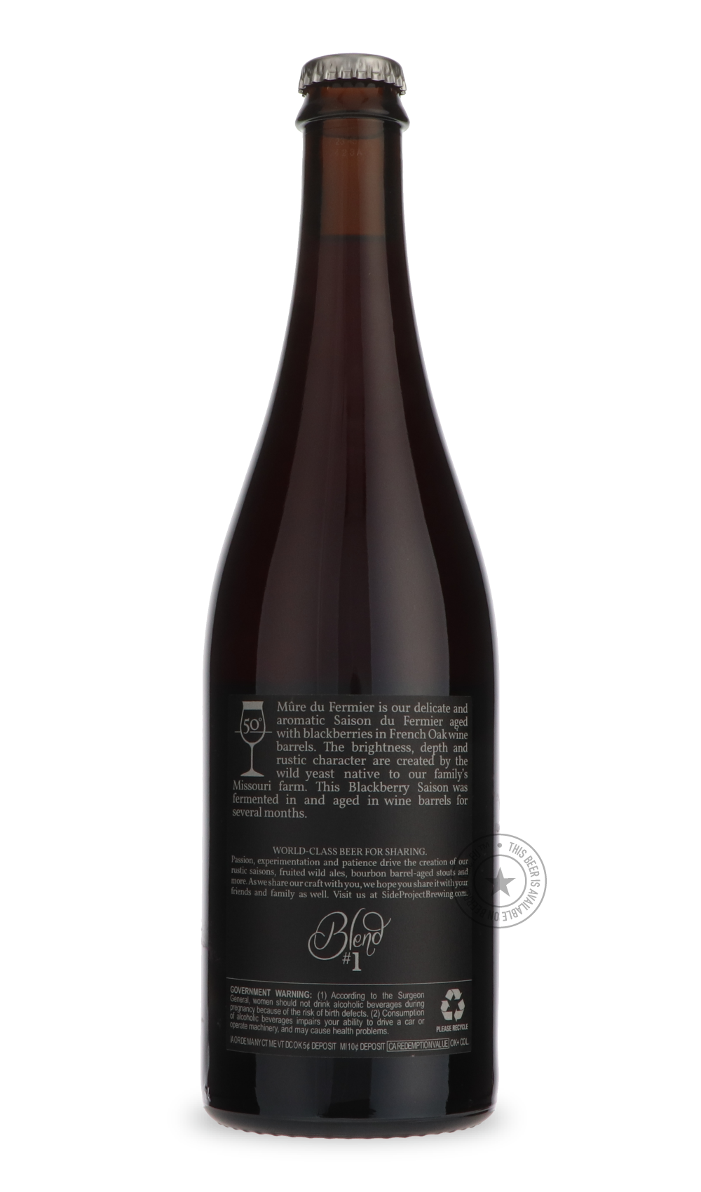 -Side Project- Mûre du Fermier-Sour / Wild & Fruity- Only @ Beer Republic - The best online beer store for American & Canadian craft beer - Buy beer online from the USA and Canada - Bier online kopen - Amerikaans bier kopen - Craft beer store - Craft beer kopen - Amerikanisch bier kaufen - Bier online kaufen - Acheter biere online - IPA - Stout - Porter - New England IPA - Hazy IPA - Imperial Stout - Barrel Aged - Barrel Aged Imperial Stout - Brown - Dark beer - Blond - Blonde - Pilsner - Lager - Wheat - We