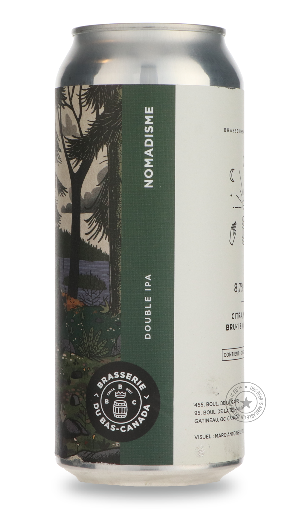 Brasserie du Bas-Canada- Nomadisme-IPA- Only @ Beer Republic - The best online beer store for American & Canadian craft beer - Buy beer online from the USA and Canada - Bier online kopen - Amerikaans bier kopen - Craft beer store - Craft beer kopen - Amerikanisch bier kaufen - Bier online kaufen - Acheter biere online - IPA - Stout - Porter - New England IPA - Hazy IPA - Imperial Stout - Barrel Aged - Barrel Aged Imperial Stout - Brown - Dark beer - Blond - Blonde - Pilsner - Lager - Wheat - Weizen - Amber