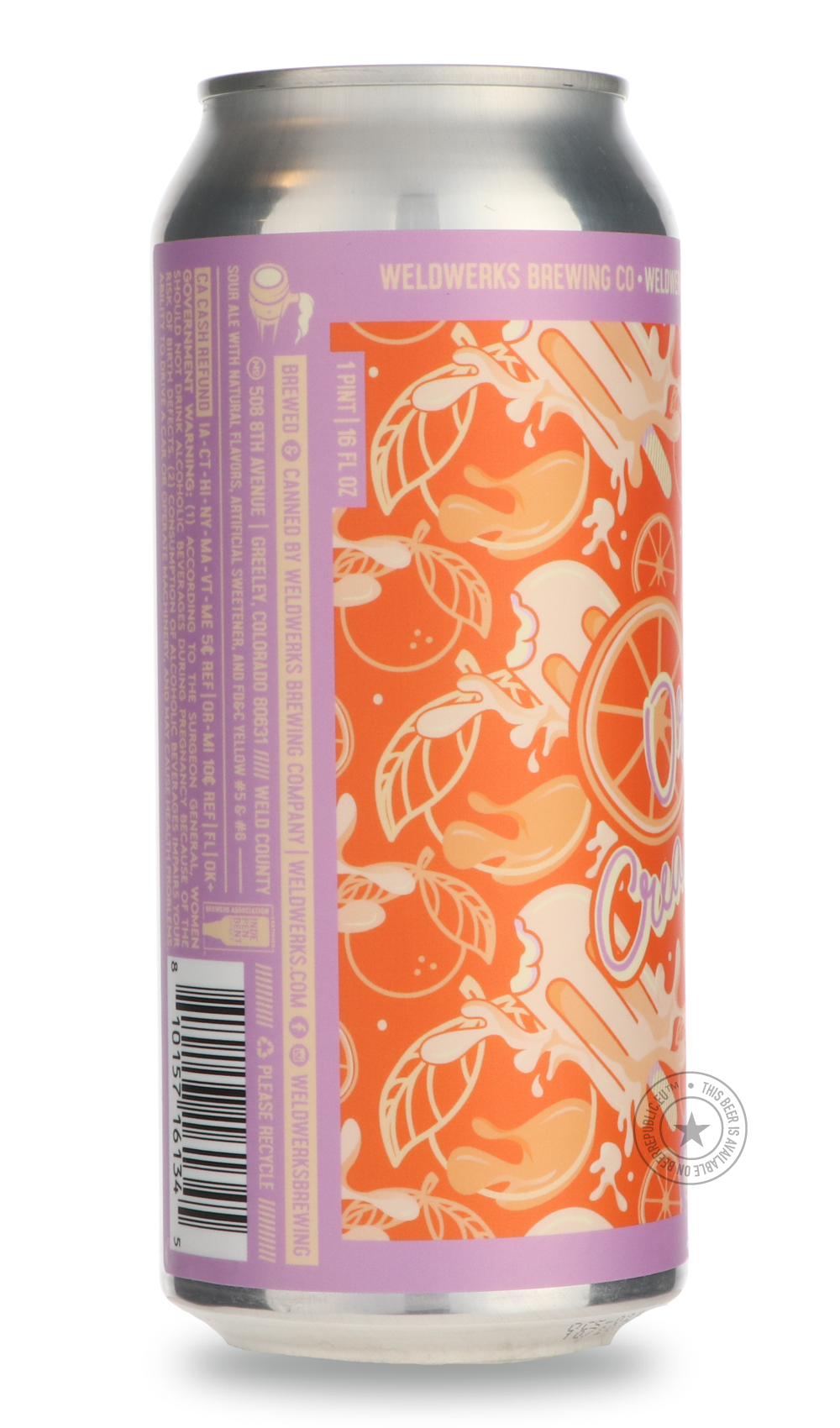 WeldWerks- Orange Creamsicle-Sour / Wild & Fruity- Only @ Beer Republic - The best online beer store for American & Canadian craft beer - Buy beer online from the USA and Canada - Bier online kopen - Amerikaans bier kopen - Craft beer store - Craft beer kopen - Amerikanisch bier kaufen - Bier online kaufen - Acheter biere online - IPA - Stout - Porter - New England IPA - Hazy IPA - Imperial Stout - Barrel Aged - Barrel Aged Imperial Stout - Brown - Dark beer - Blond - Blonde - Pilsner - Lager - Wheat - Weiz