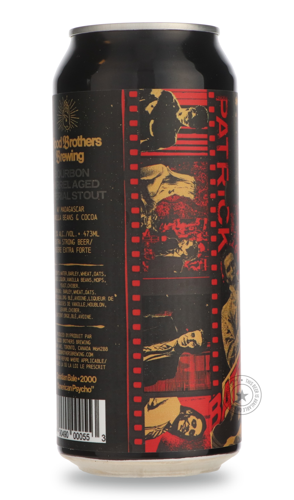 Blood Brothers- Patrick Bateman-Stout & Porter- Only @ Beer Republic - The best online beer store for American & Canadian craft beer - Buy beer online from the USA and Canada - Bier online kopen - Amerikaans bier kopen - Craft beer store - Craft beer kopen - Amerikanisch bier kaufen - Bier online kaufen - Acheter biere online - IPA - Stout - Porter - New England IPA - Hazy IPA - Imperial Stout - Barrel Aged - Barrel Aged Imperial Stout - Brown - Dark beer - Blond - Blonde - Pilsner - Lager - Wheat - Weizen