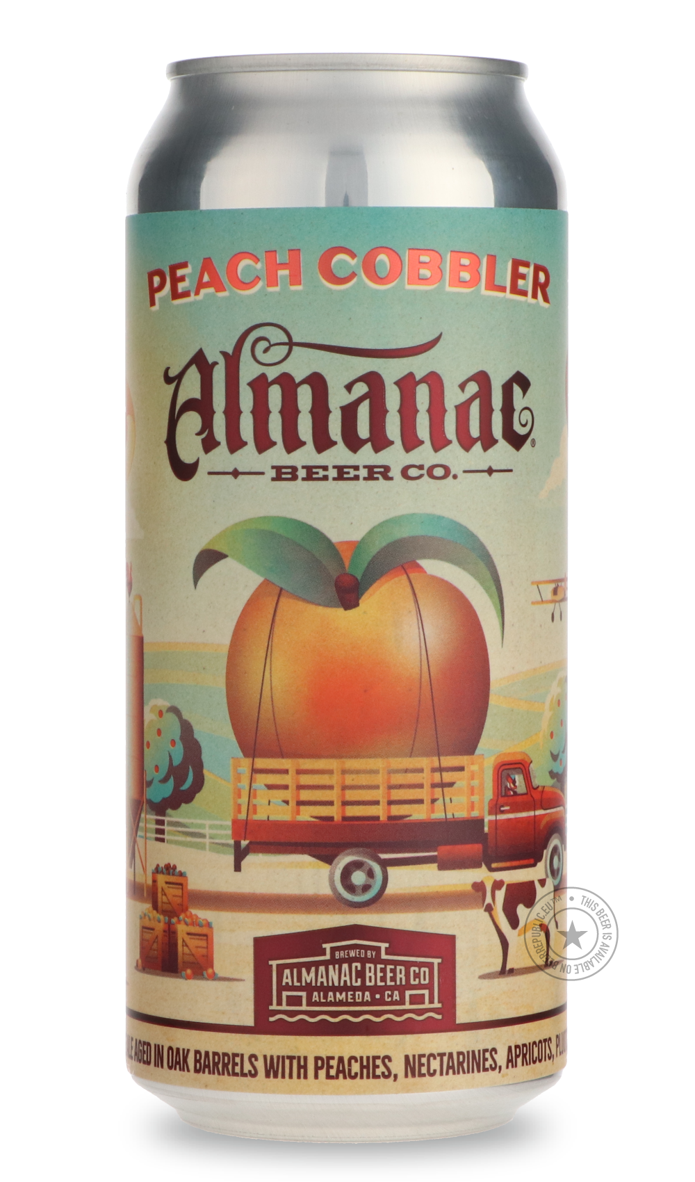 -Almanac- Peach Cobbler-Sour / Wild & Fruity- Only @ Beer Republic - The best online beer store for American & Canadian craft beer - Buy beer online from the USA and Canada - Bier online kopen - Amerikaans bier kopen - Craft beer store - Craft beer kopen - Amerikanisch bier kaufen - Bier online kaufen - Acheter biere online - IPA - Stout - Porter - New England IPA - Hazy IPA - Imperial Stout - Barrel Aged - Barrel Aged Imperial Stout - Brown - Dark beer - Blond - Blonde - Pilsner - Lager - Wheat - Weizen -