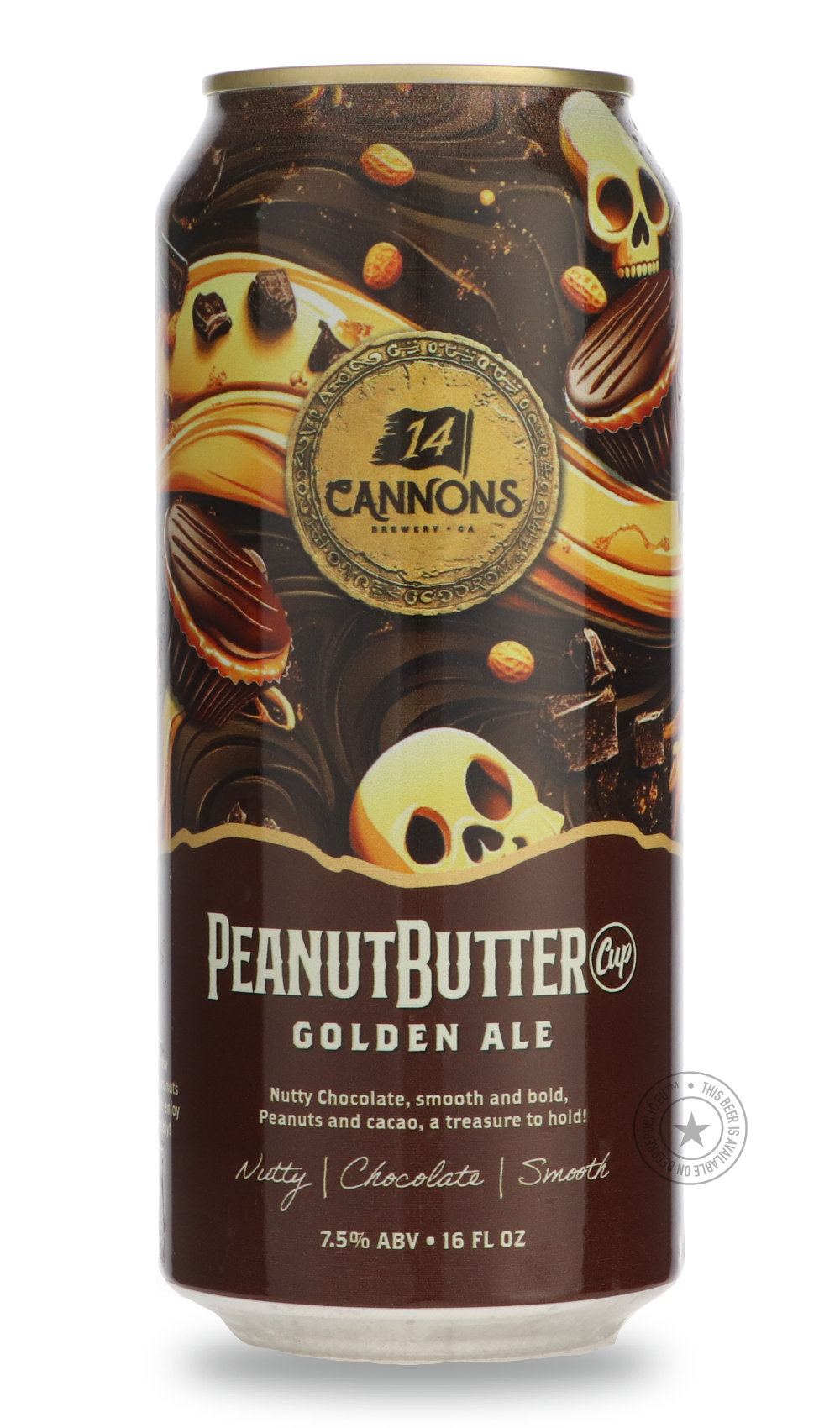 -14 Cannons- Peanut Butter Cup-Pale- Only @ Beer Republic - The best online beer store for American & Canadian craft beer - Buy beer online from the USA and Canada - Bier online kopen - Amerikaans bier kopen - Craft beer store - Craft beer kopen - Amerikanisch bier kaufen - Bier online kaufen - Acheter biere online - IPA - Stout - Porter - New England IPA - Hazy IPA - Imperial Stout - Barrel Aged - Barrel Aged Imperial Stout - Brown - Dark beer - Blond - Blonde - Pilsner - Lager - Wheat - Weizen - Amber - B