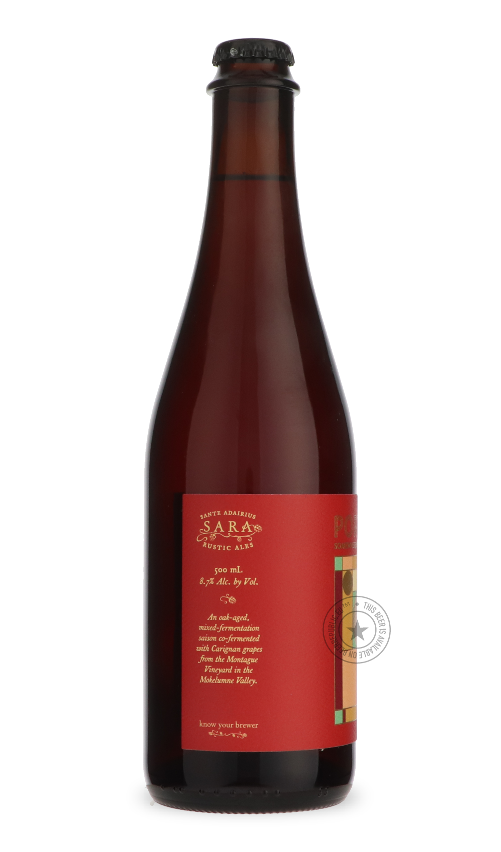 Sante Adairius Rustic Ales- Portraits: Carignan-Sour / Wild & Fruity- Only @ Beer Republic - The best online beer store for American & Canadian craft beer - Buy beer online from the USA and Canada - Bier online kopen - Amerikaans bier kopen - Craft beer store - Craft beer kopen - Amerikanisch bier kaufen - Bier online kaufen - Acheter biere online - IPA - Stout - Porter - New England IPA - Hazy IPA - Imperial Stout - Barrel Aged - Barrel Aged Imperial Stout - Brown - Dark beer - Blond - Blonde - Pilsner - L