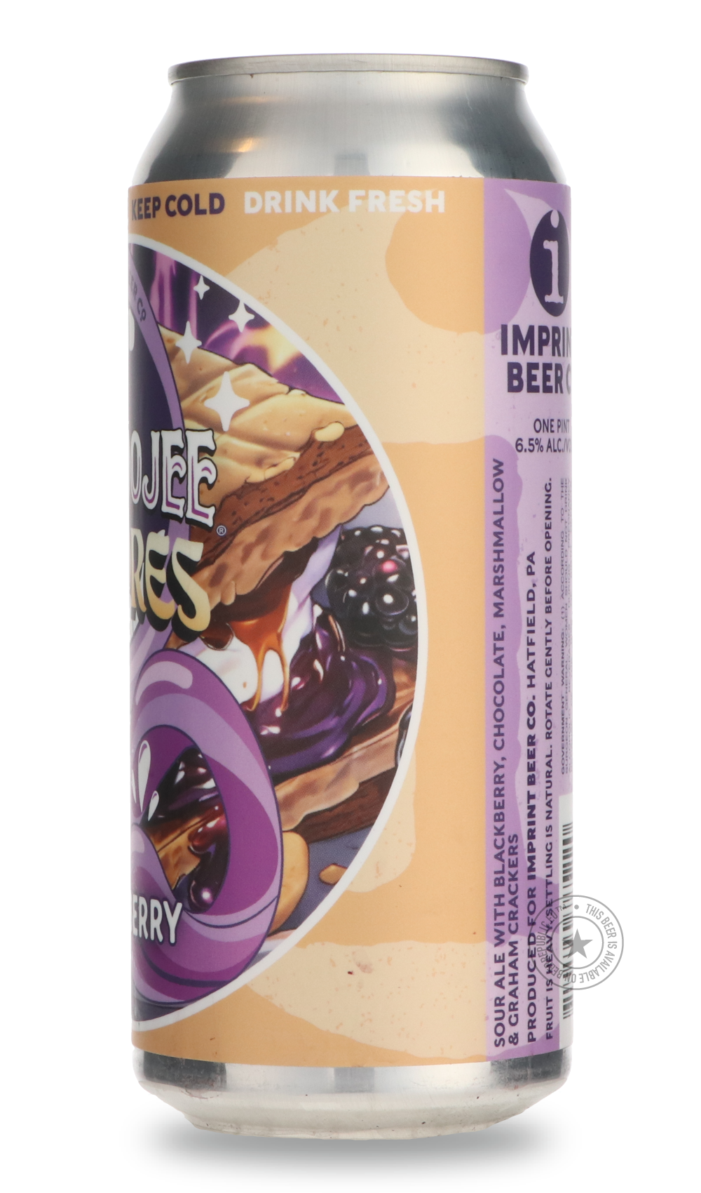 Imprint- Schmoojee Blackberry S'mores-Sour / Wild & Fruity- Only @ Beer Republic - The best online beer store for American & Canadian craft beer - Buy beer online from the USA and Canada - Bier online kopen - Amerikaans bier kopen - Craft beer store - Craft beer kopen - Amerikanisch bier kaufen - Bier online kaufen - Acheter biere online - IPA - Stout - Porter - New England IPA - Hazy IPA - Imperial Stout - Barrel Aged - Barrel Aged Imperial Stout - Brown - Dark beer - Blond - Blonde - Pilsner - Lager - Whe