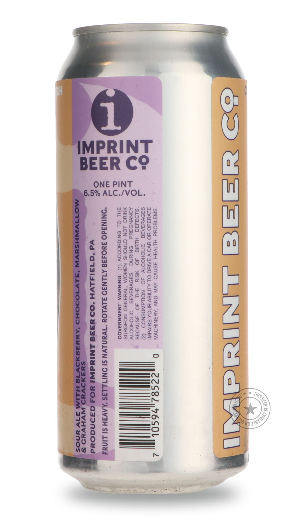 Imprint- Schmoojee Blackberry S'mores-Sour / Wild & Fruity- Only @ Beer Republic - The best online beer store for American & Canadian craft beer - Buy beer online from the USA and Canada - Bier online kopen - Amerikaans bier kopen - Craft beer store - Craft beer kopen - Amerikanisch bier kaufen - Bier online kaufen - Acheter biere online - IPA - Stout - Porter - New England IPA - Hazy IPA - Imperial Stout - Barrel Aged - Barrel Aged Imperial Stout - Brown - Dark beer - Blond - Blonde - Pilsner - Lager - Whe
