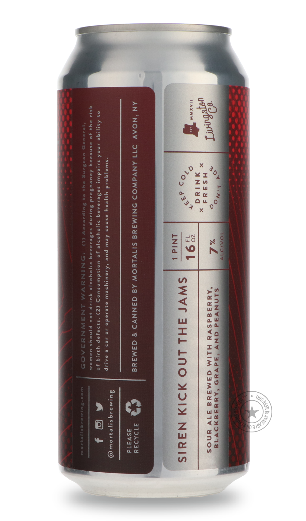 -Mortalis- Siren | Kick Out the Jams-Sour / Wild & Fruity- Only @ Beer Republic - The best online beer store for American & Canadian craft beer - Buy beer online from the USA and Canada - Bier online kopen - Amerikaans bier kopen - Craft beer store - Craft beer kopen - Amerikanisch bier kaufen - Bier online kaufen - Acheter biere online - IPA - Stout - Porter - New England IPA - Hazy IPA - Imperial Stout - Barrel Aged - Barrel Aged Imperial Stout - Brown - Dark beer - Blond - Blonde - Pilsner - Lager - Whea