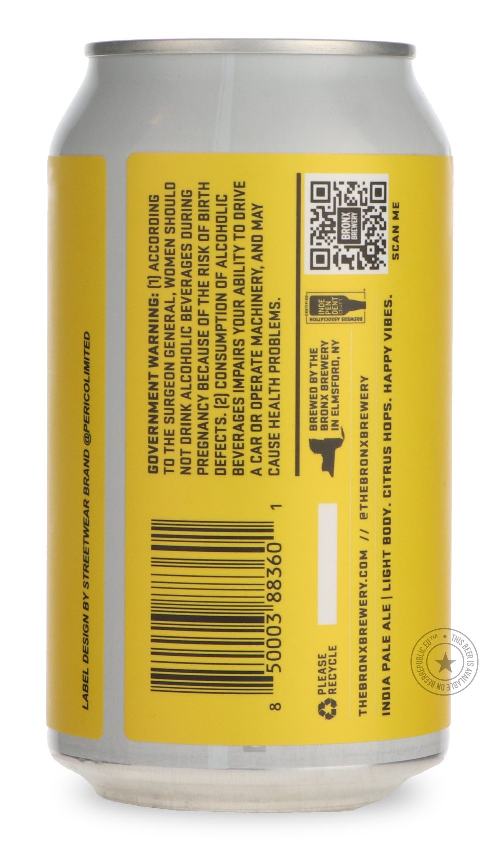 -Bronx- Smile My Guy Happy Hoppy IPA-IPA- Only @ Beer Republic - The best online beer store for American & Canadian craft beer - Buy beer online from the USA and Canada - Bier online kopen - Amerikaans bier kopen - Craft beer store - Craft beer kopen - Amerikanisch bier kaufen - Bier online kaufen - Acheter biere online - IPA - Stout - Porter - New England IPA - Hazy IPA - Imperial Stout - Barrel Aged - Barrel Aged Imperial Stout - Brown - Dark beer - Blond - Blonde - Pilsner - Lager - Wheat - Weizen - Ambe