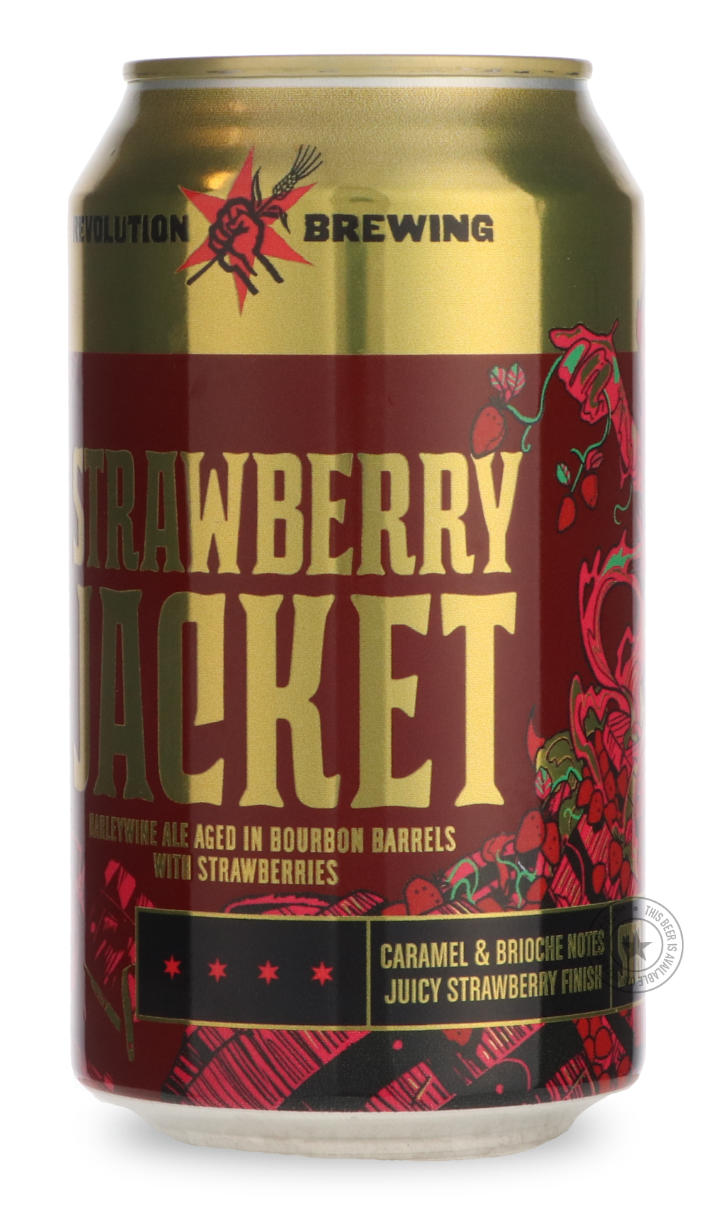 -Revolution- Strawberry Jacket 2025-Brown & Dark- Only @ Beer Republic - The best online beer store for American & Canadian craft beer - Buy beer online from the USA and Canada - Bier online kopen - Amerikaans bier kopen - Craft beer store - Craft beer kopen - Amerikanisch bier kaufen - Bier online kaufen - Acheter biere online - IPA - Stout - Porter - New England IPA - Hazy IPA - Imperial Stout - Barrel Aged - Barrel Aged Imperial Stout - Brown - Dark beer - Blond - Blonde - Pilsner - Lager - Wheat - Weize