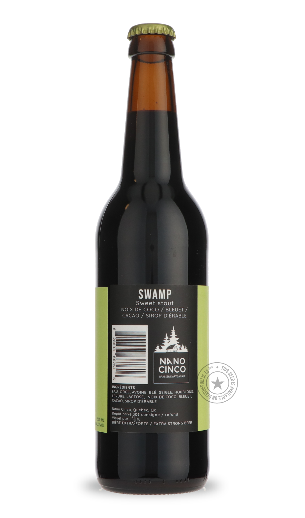 -Nano Cinco- Swamp-Stout & Porter- Only @ Beer Republic - The best online beer store for American & Canadian craft beer - Buy beer online from the USA and Canada - Bier online kopen - Amerikaans bier kopen - Craft beer store - Craft beer kopen - Amerikanisch bier kaufen - Bier online kaufen - Acheter biere online - IPA - Stout - Porter - New England IPA - Hazy IPA - Imperial Stout - Barrel Aged - Barrel Aged Imperial Stout - Brown - Dark beer - Blond - Blonde - Pilsner - Lager - Wheat - Weizen - Amber - Bar