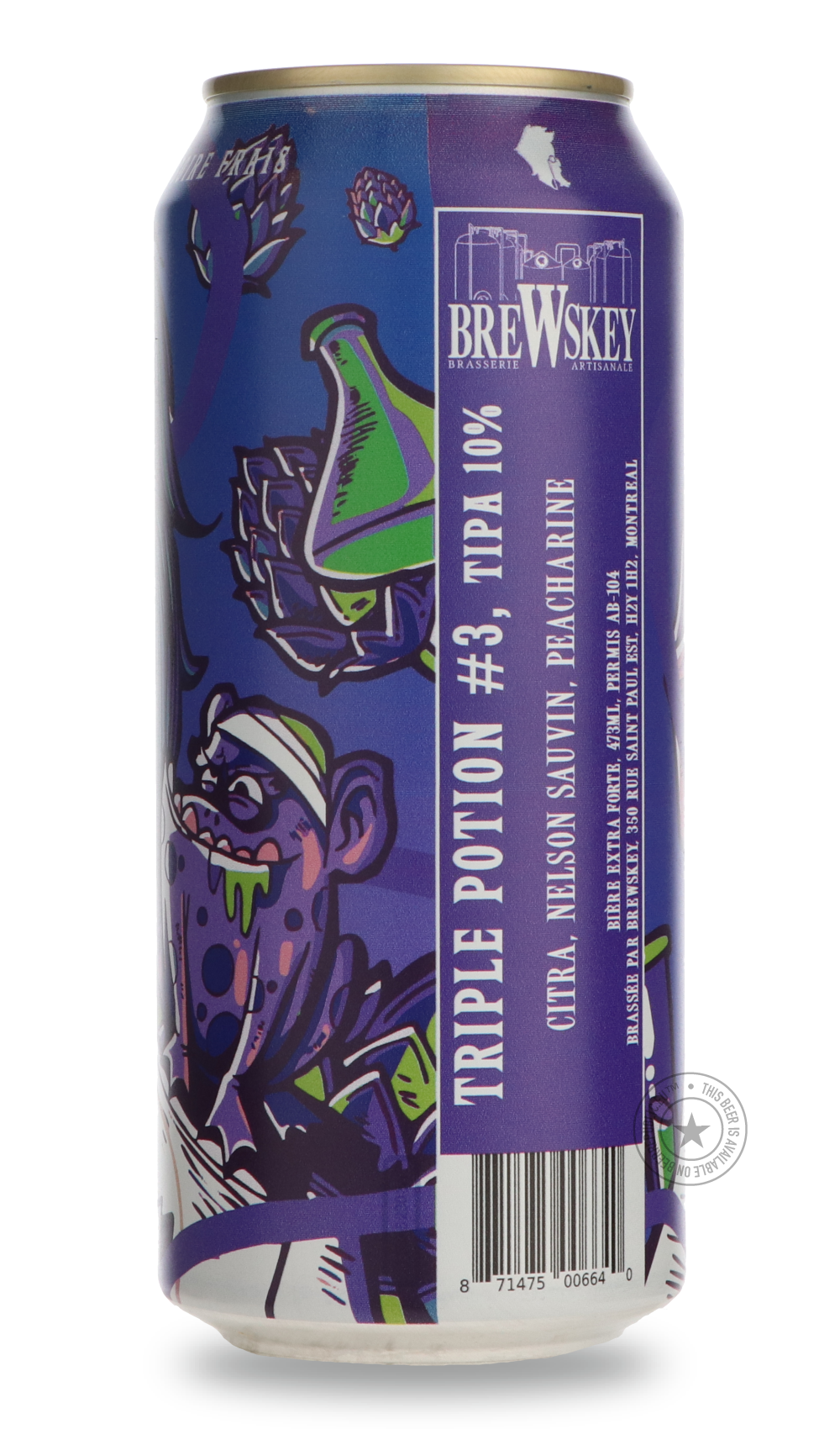 Brewskey- TRIPLE POTION #3-IPA- Only @ Beer Republic - The best online beer store for American & Canadian craft beer - Buy beer online from the USA and Canada - Bier online kopen - Amerikaans bier kopen - Craft beer store - Craft beer kopen - Amerikanisch bier kaufen - Bier online kaufen - Acheter biere online - IPA - Stout - Porter - New England IPA - Hazy IPA - Imperial Stout - Barrel Aged - Barrel Aged Imperial Stout - Brown - Dark beer - Blond - Blonde - Pilsner - Lager - Wheat - Weizen - Amber - Barley
