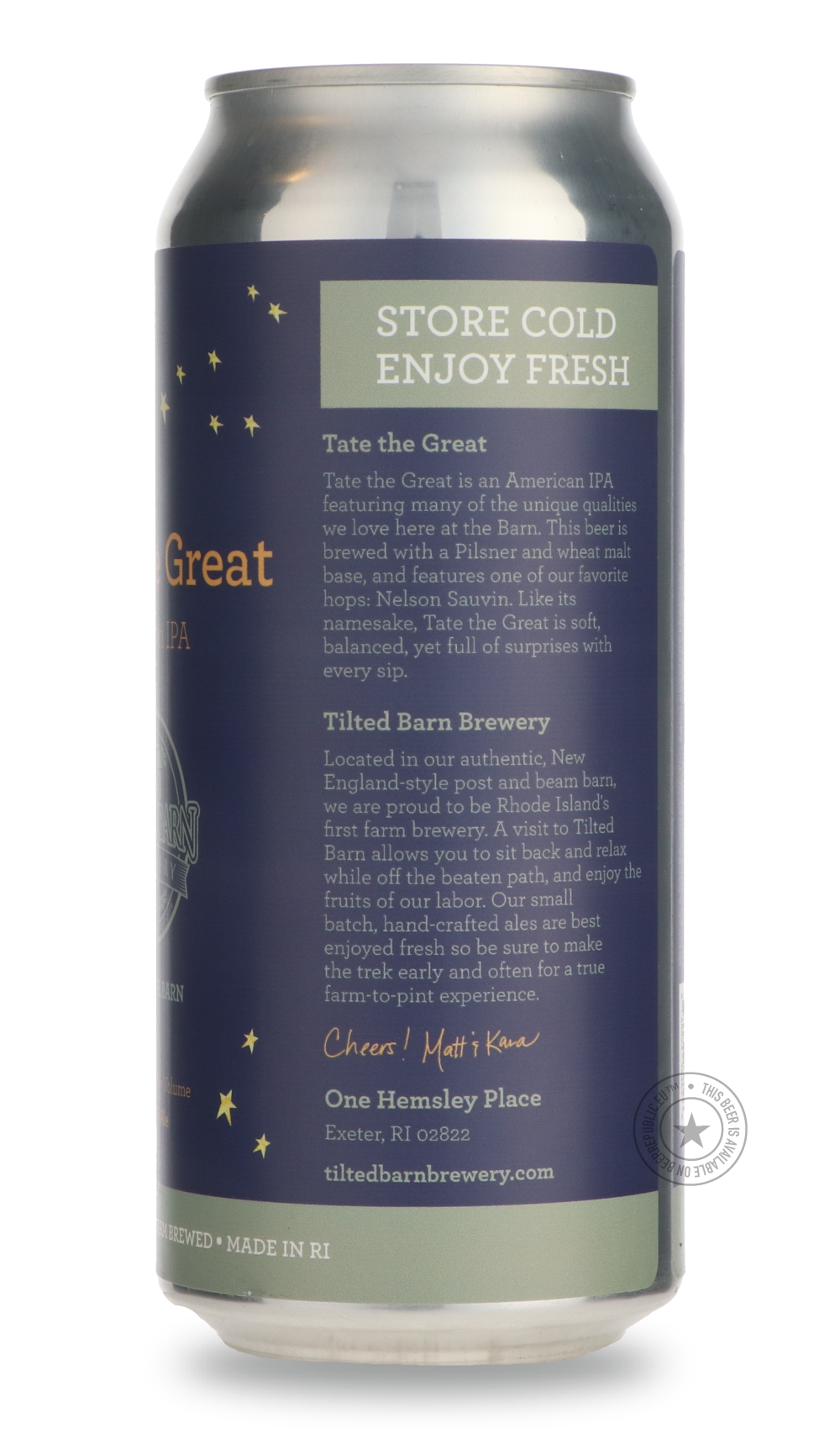 -Tilted Barn- Tate the Great-IPA- Only @ Beer Republic - The best online beer store for American & Canadian craft beer - Buy beer online from the USA and Canada - Bier online kopen - Amerikaans bier kopen - Craft beer store - Craft beer kopen - Amerikanisch bier kaufen - Bier online kaufen - Acheter biere online - IPA - Stout - Porter - New England IPA - Hazy IPA - Imperial Stout - Barrel Aged - Barrel Aged Imperial Stout - Brown - Dark beer - Blond - Blonde - Pilsner - Lager - Wheat - Weizen - Amber - Barl