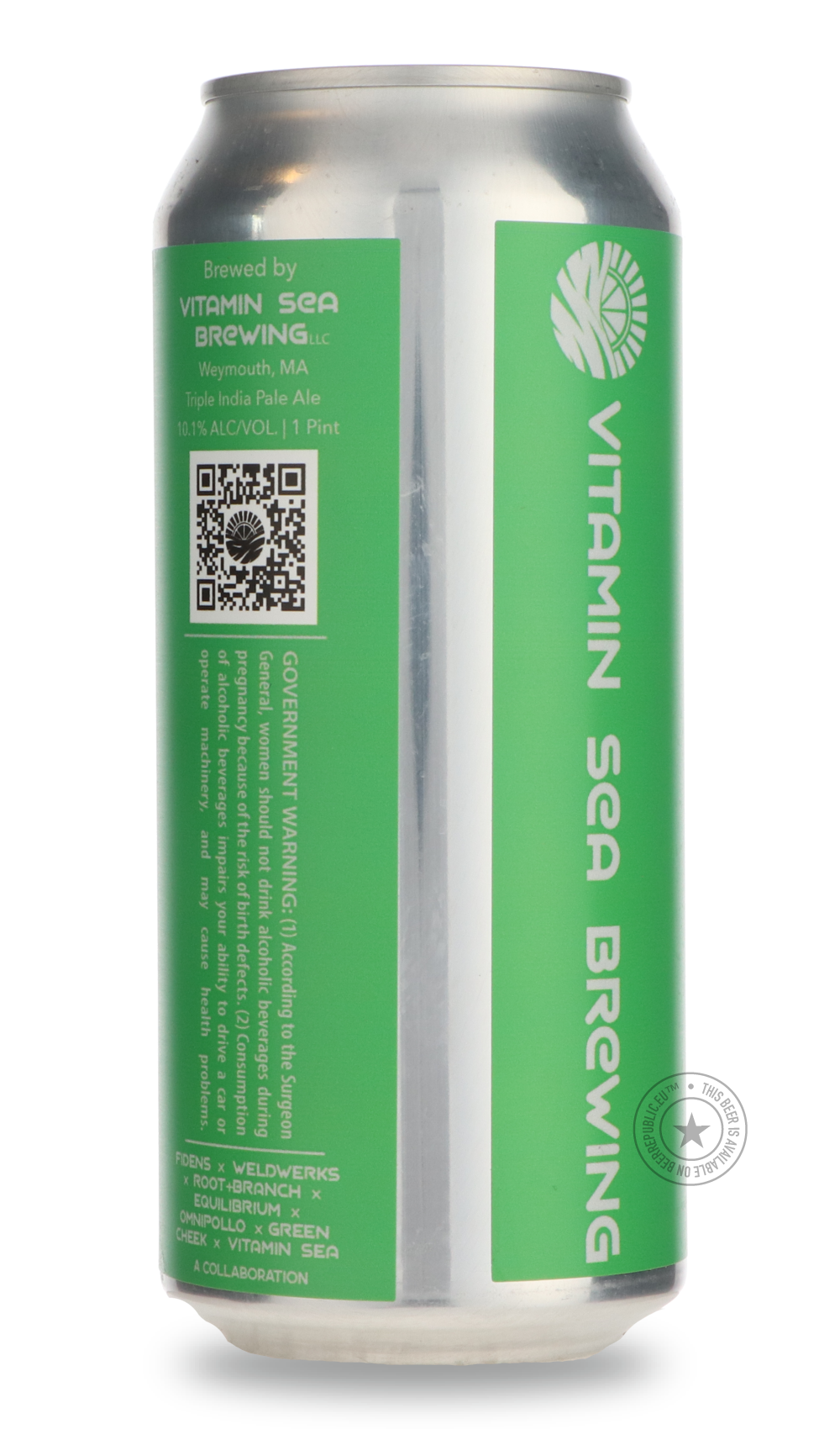 Vitamin Sea- Three Times Three / Omnipollo, Root + Branch, Fidens, Green Cheek, Equilibrium, WeldWerks-IPA- Only @ Beer Republic - The best online beer store for American & Canadian craft beer - Buy beer online from the USA and Canada - Bier online kopen - Amerikaans bier kopen - Craft beer store - Craft beer kopen - Amerikanisch bier kaufen - Bier online kaufen - Acheter biere online - IPA - Stout - Porter - New England IPA - Hazy IPA - Imperial Stout - Barrel Aged - Barrel Aged Imperial Stout - Brown - Da