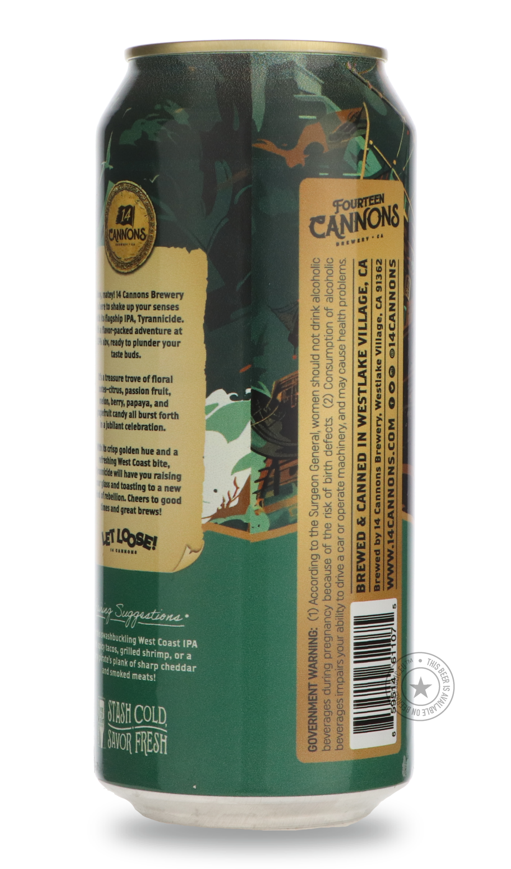 -14 Cannons- Tyrannicide-IPA- Only @ Beer Republic - The best online beer store for American & Canadian craft beer - Buy beer online from the USA and Canada - Bier online kopen - Amerikaans bier kopen - Craft beer store - Craft beer kopen - Amerikanisch bier kaufen - Bier online kaufen - Acheter biere online - IPA - Stout - Porter - New England IPA - Hazy IPA - Imperial Stout - Barrel Aged - Barrel Aged Imperial Stout - Brown - Dark beer - Blond - Blonde - Pilsner - Lager - Wheat - Weizen - Amber - Barley W