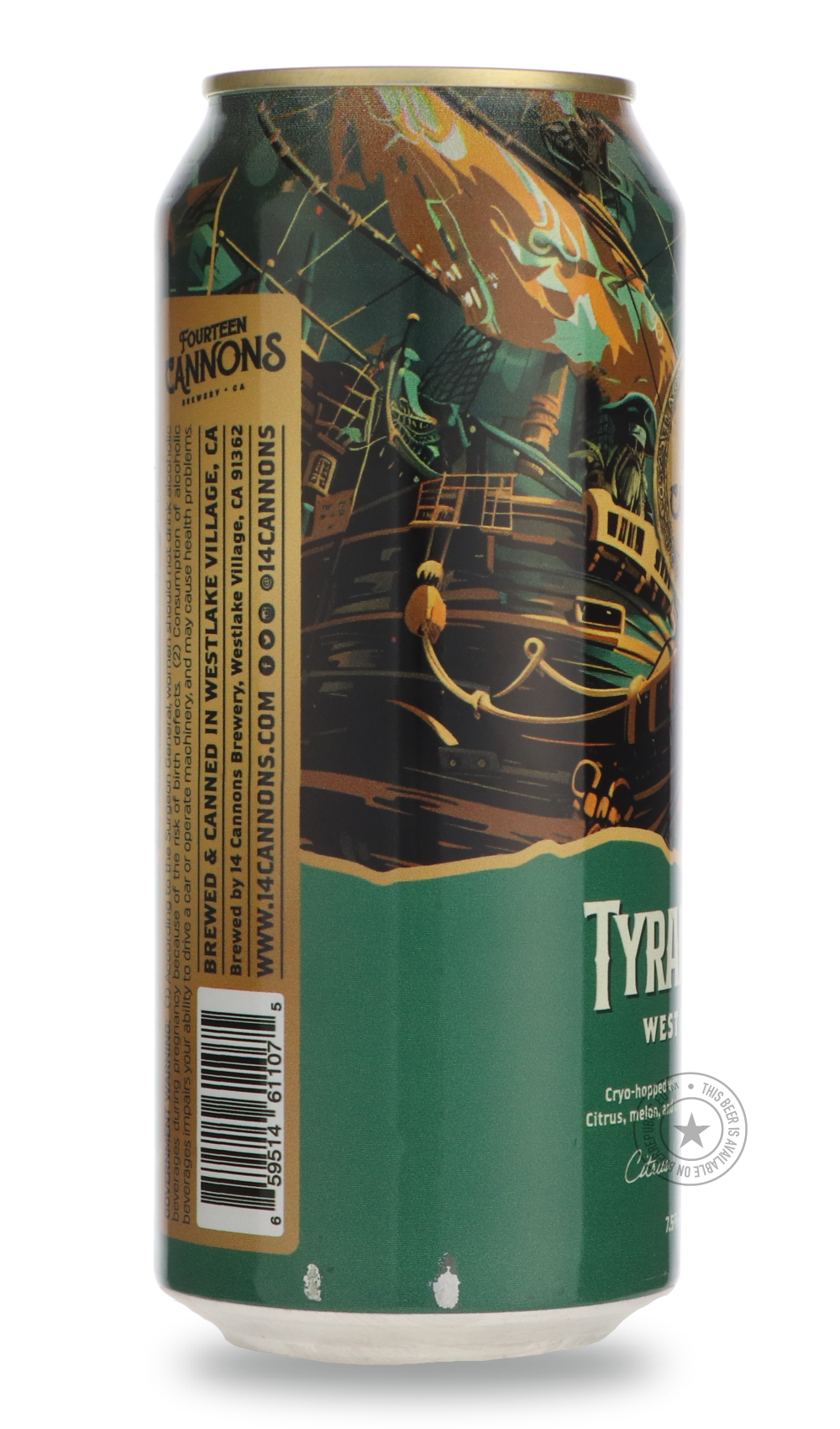 -14 Cannons- Tyrannicide-IPA- Only @ Beer Republic - The best online beer store for American & Canadian craft beer - Buy beer online from the USA and Canada - Bier online kopen - Amerikaans bier kopen - Craft beer store - Craft beer kopen - Amerikanisch bier kaufen - Bier online kaufen - Acheter biere online - IPA - Stout - Porter - New England IPA - Hazy IPA - Imperial Stout - Barrel Aged - Barrel Aged Imperial Stout - Brown - Dark beer - Blond - Blonde - Pilsner - Lager - Wheat - Weizen - Amber - Barley W