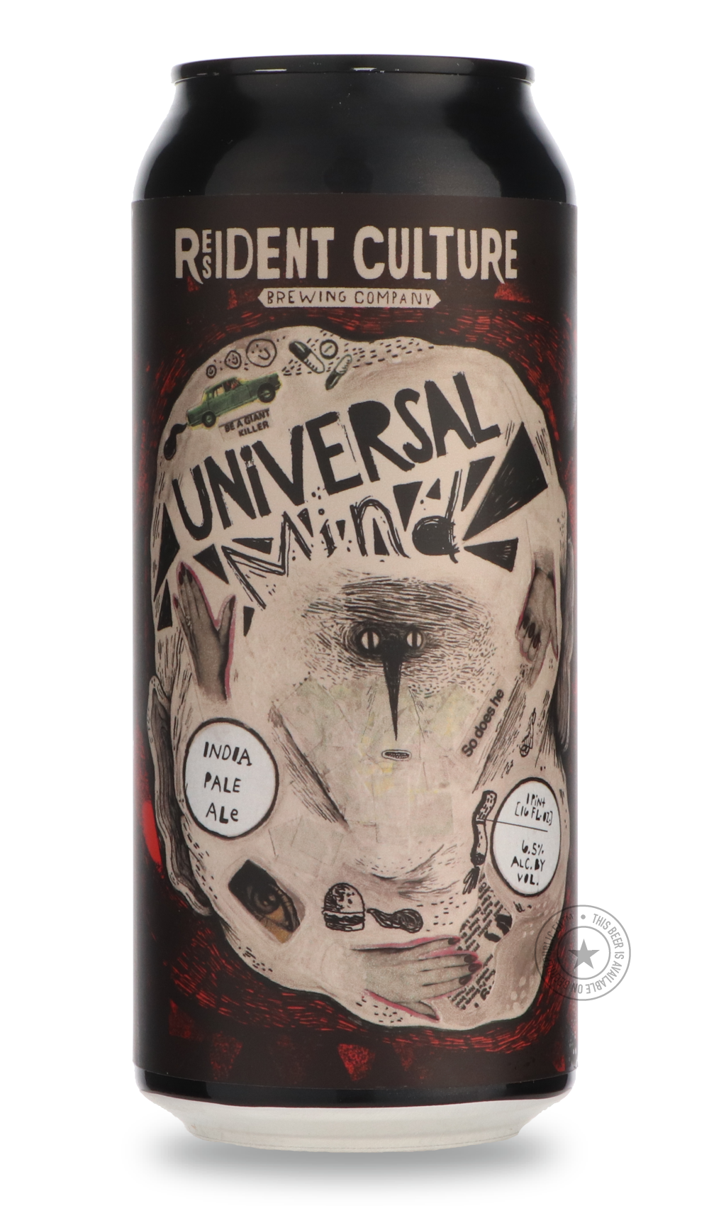 Resident Culture- Universal Mind-IPA- Only @ Beer Republic - The best online beer store for American & Canadian craft beer - Buy beer online from the USA and Canada - Bier online kopen - Amerikaans bier kopen - Craft beer store - Craft beer kopen - Amerikanisch bier kaufen - Bier online kaufen - Acheter biere online - IPA - Stout - Porter - New England IPA - Hazy IPA - Imperial Stout - Barrel Aged - Barrel Aged Imperial Stout - Brown - Dark beer - Blond - Blonde - Pilsner - Lager - Wheat - Weizen - Amber -